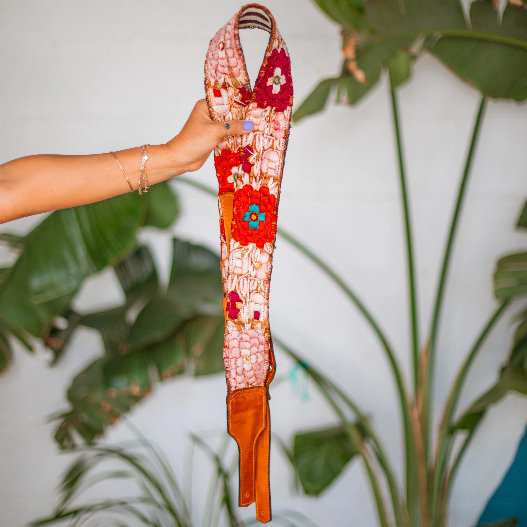 Embroidered Guitar Strap - No. 306