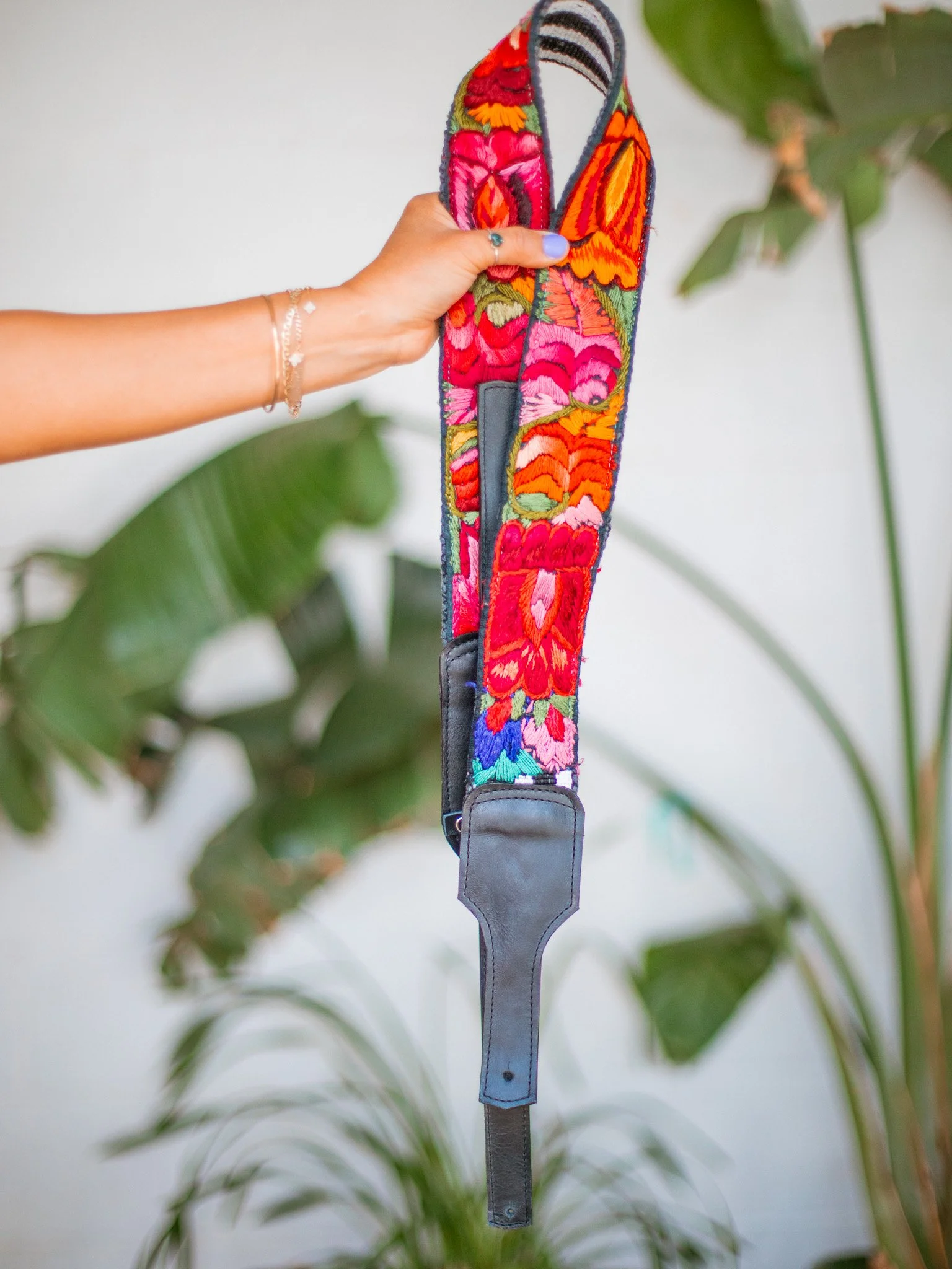 Embroidered Guitar Strap - No. 318