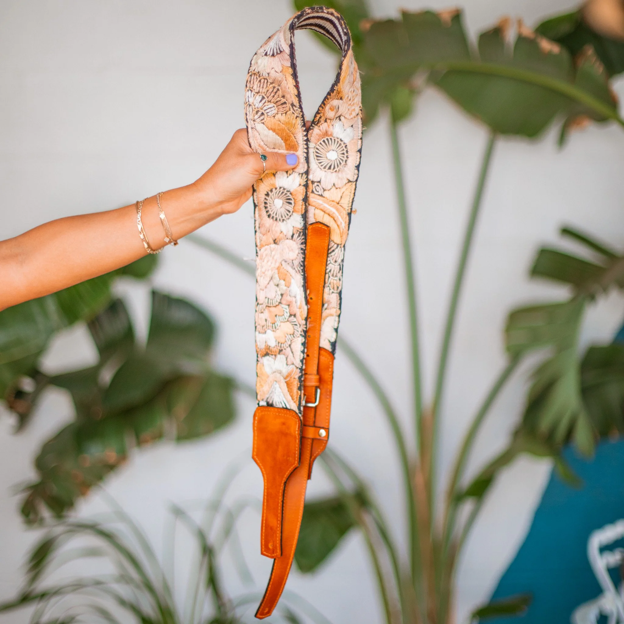 Embroidered Guitar Strap - No. 305