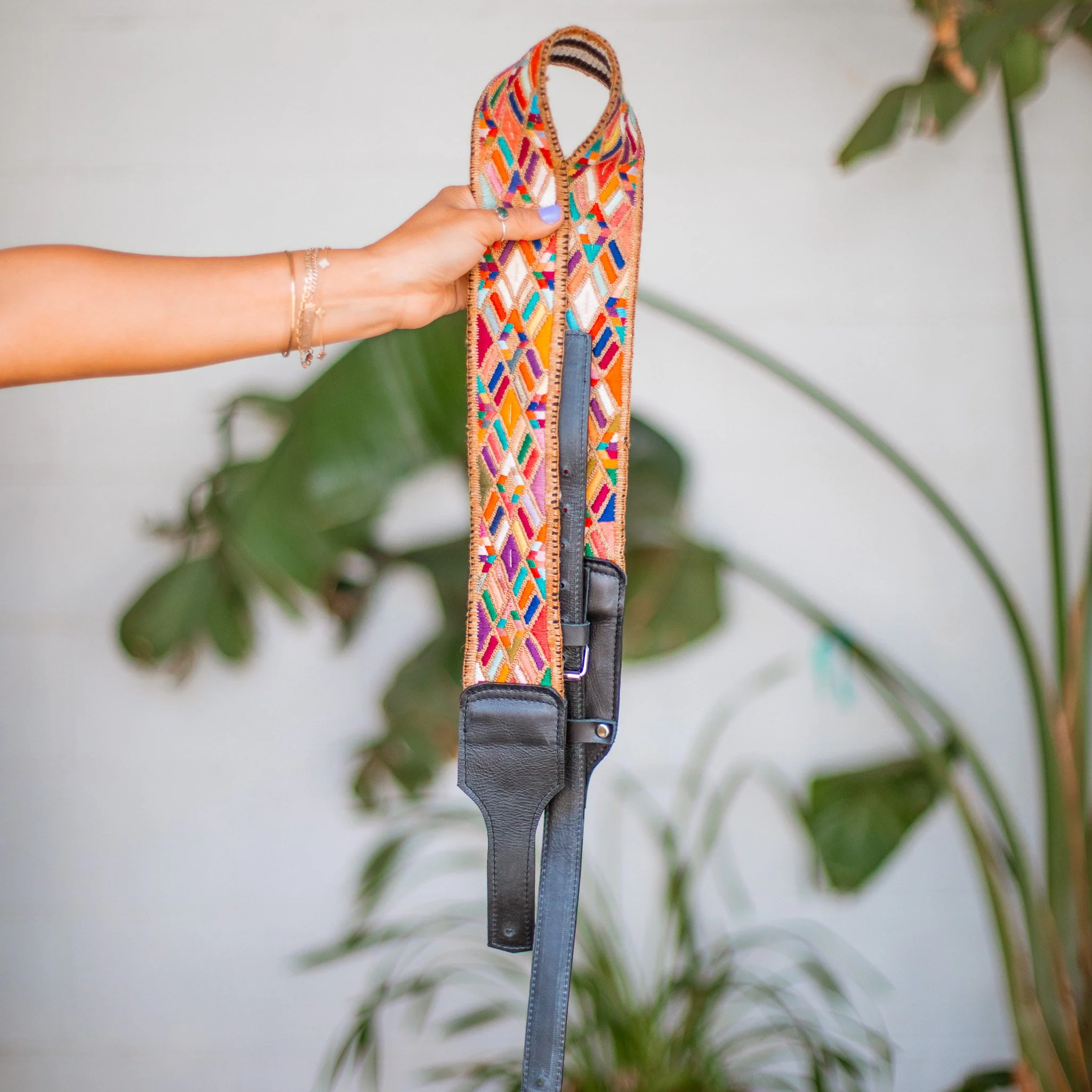 Embroidered Guitar Strap - No. 315