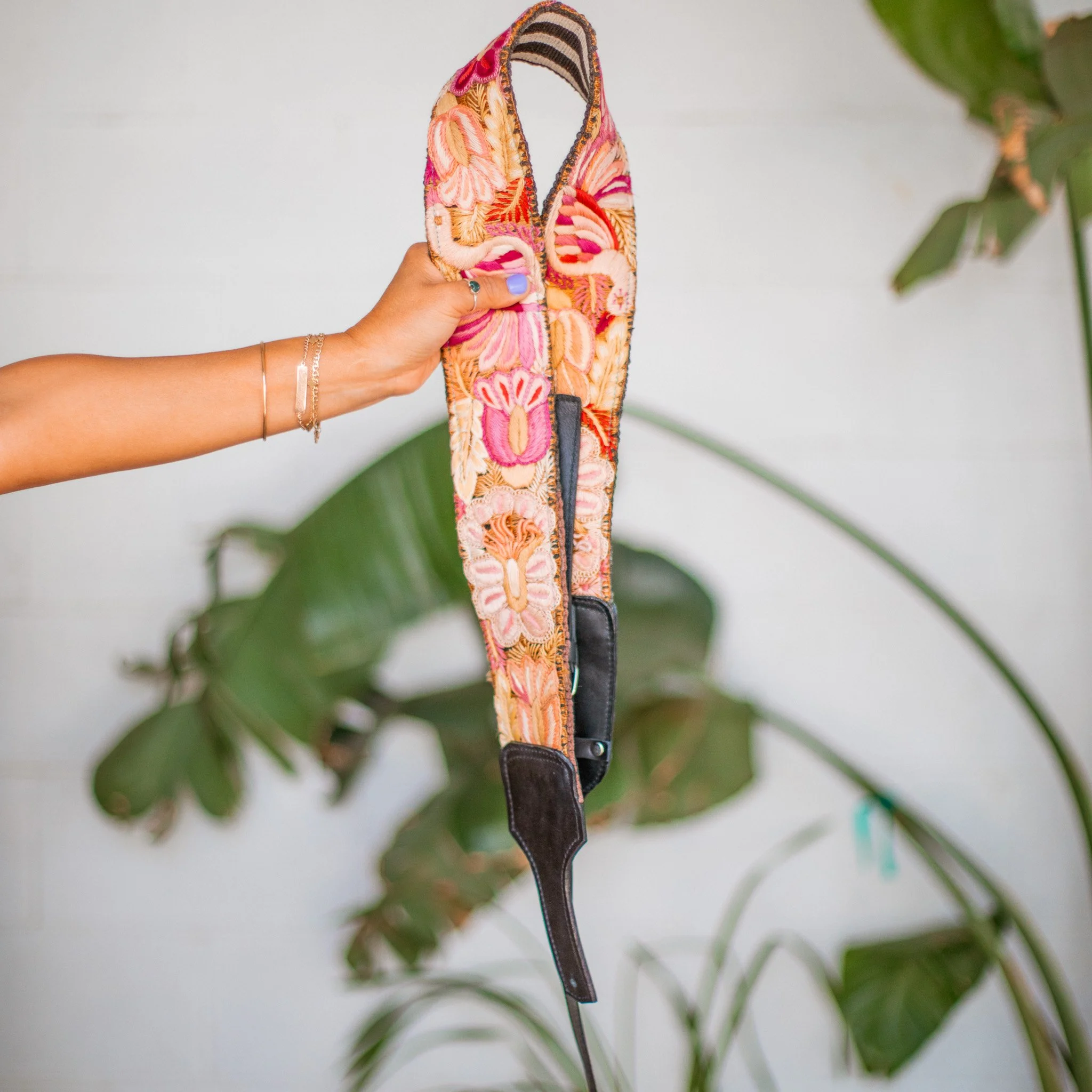 Embroidered Guitar Strap - No. 308