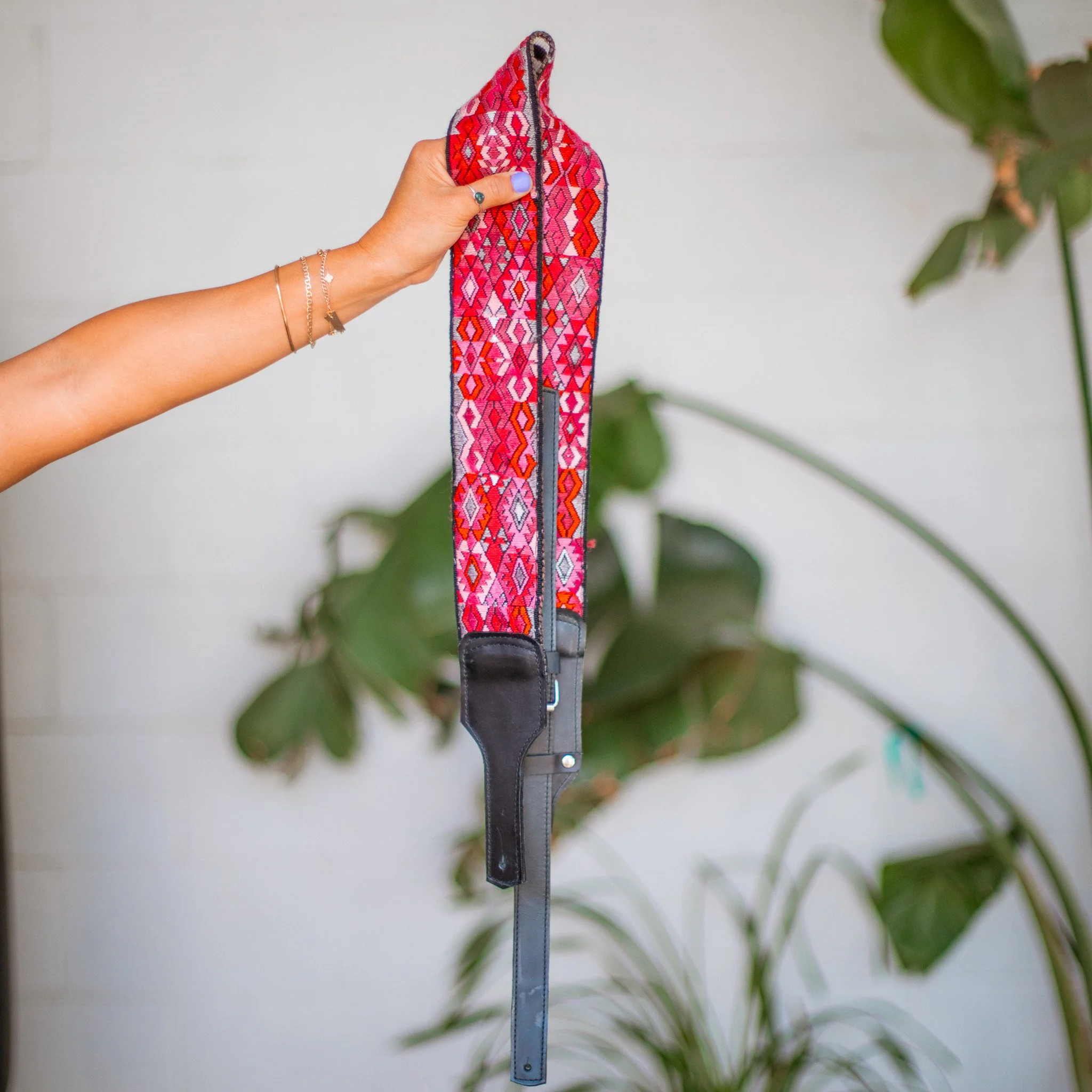 Embroidered Guitar Strap - No. 313