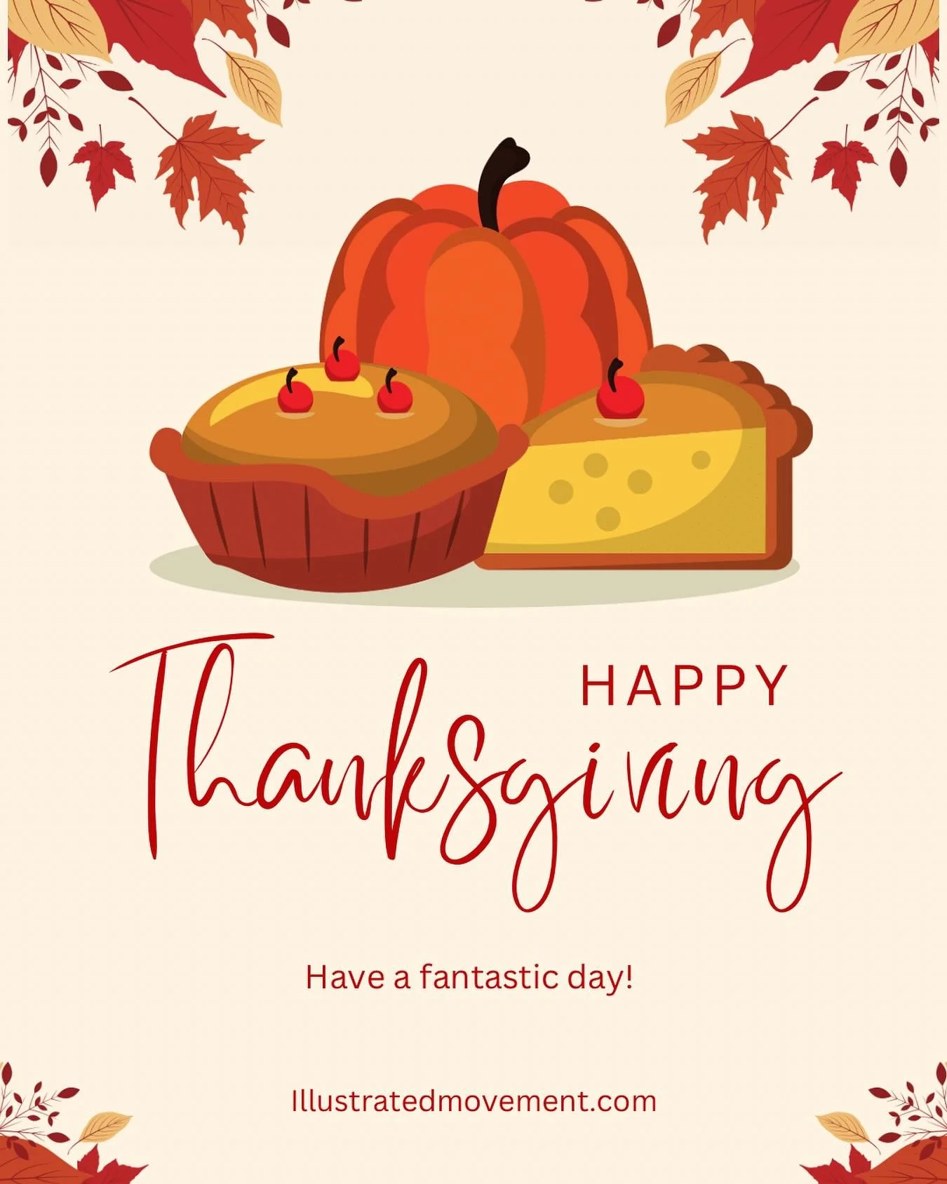 Grateful hearts, full plates, and no dance shoes today! 🦃💃
Wishing our IMDA family a Happy Thanksgiving — enjoy the break and we’ll see you back on the dance floor soon! 🧡
Text: 867-322-8135
Email: Illustratedmovement@gmail.com
Phone: