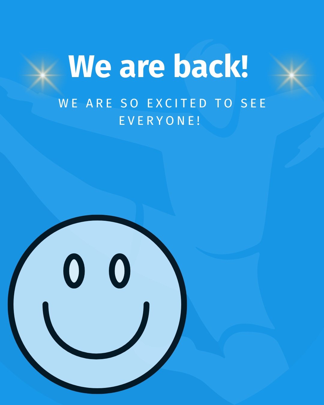 Welcome back everyone! We are so excited to see all the new and returning faces!