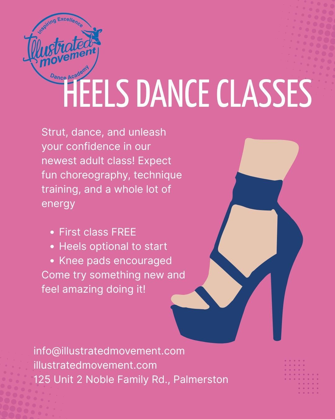 Confidence starts the moment you walk through the door!

Join our newest adult class and learn fierce choreography, technique, and performance skills while building strength and confidence along the way.

Class starts at 8:45, register now!

No exper