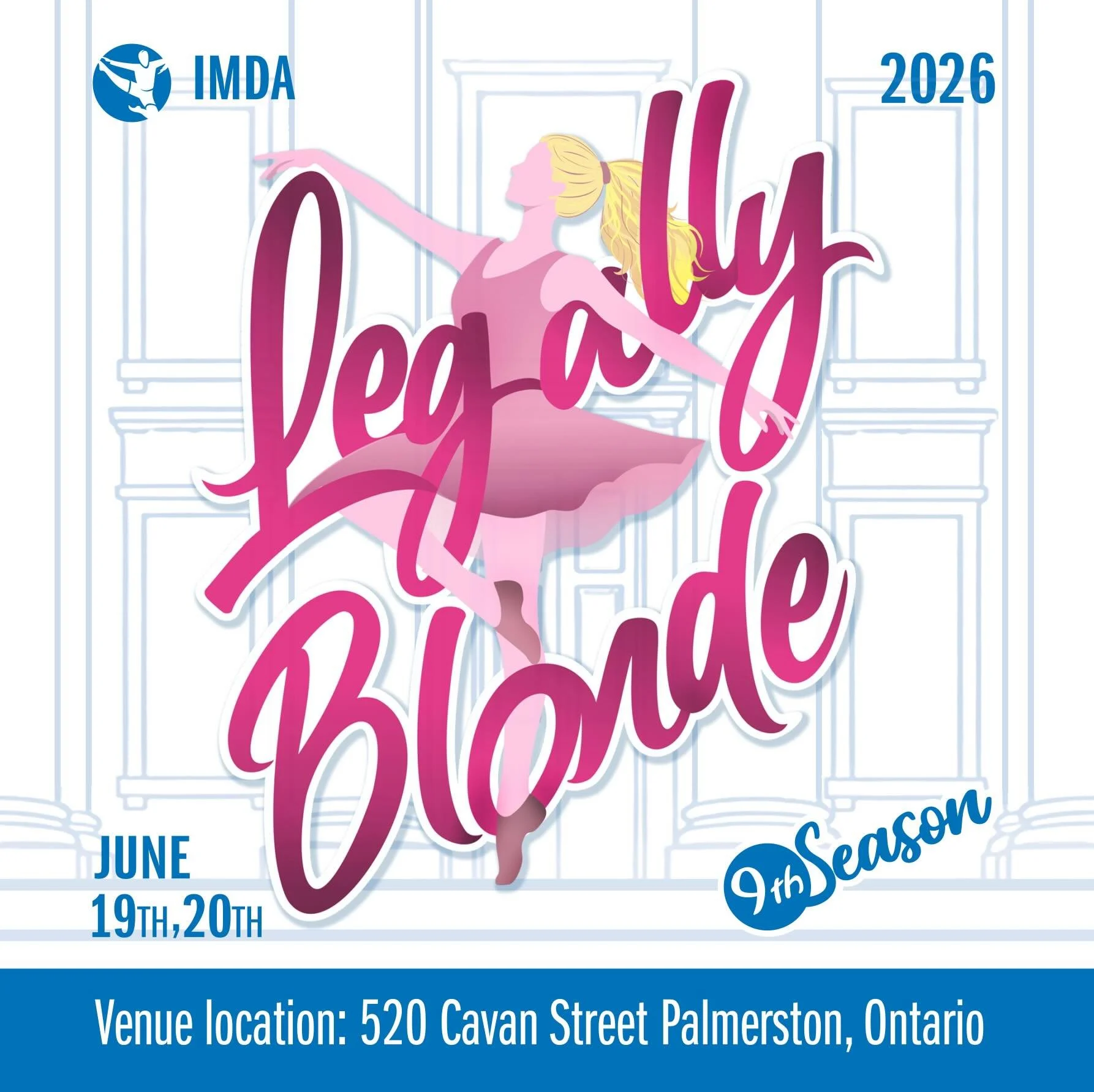 🤩 It is that time! 💅

ILLUSTRATED MOVEMENT DANCE ACADEMY PRESENTS LEGALLY BLONDE 👱&zwj;♀️ 

Get your tickets! 
520 Cavan street (Palmerston arena) 
Doors open 6:00 pm
Show 6:30

To get tickets- illustratedmovement.com 
Or copy and paste this link: