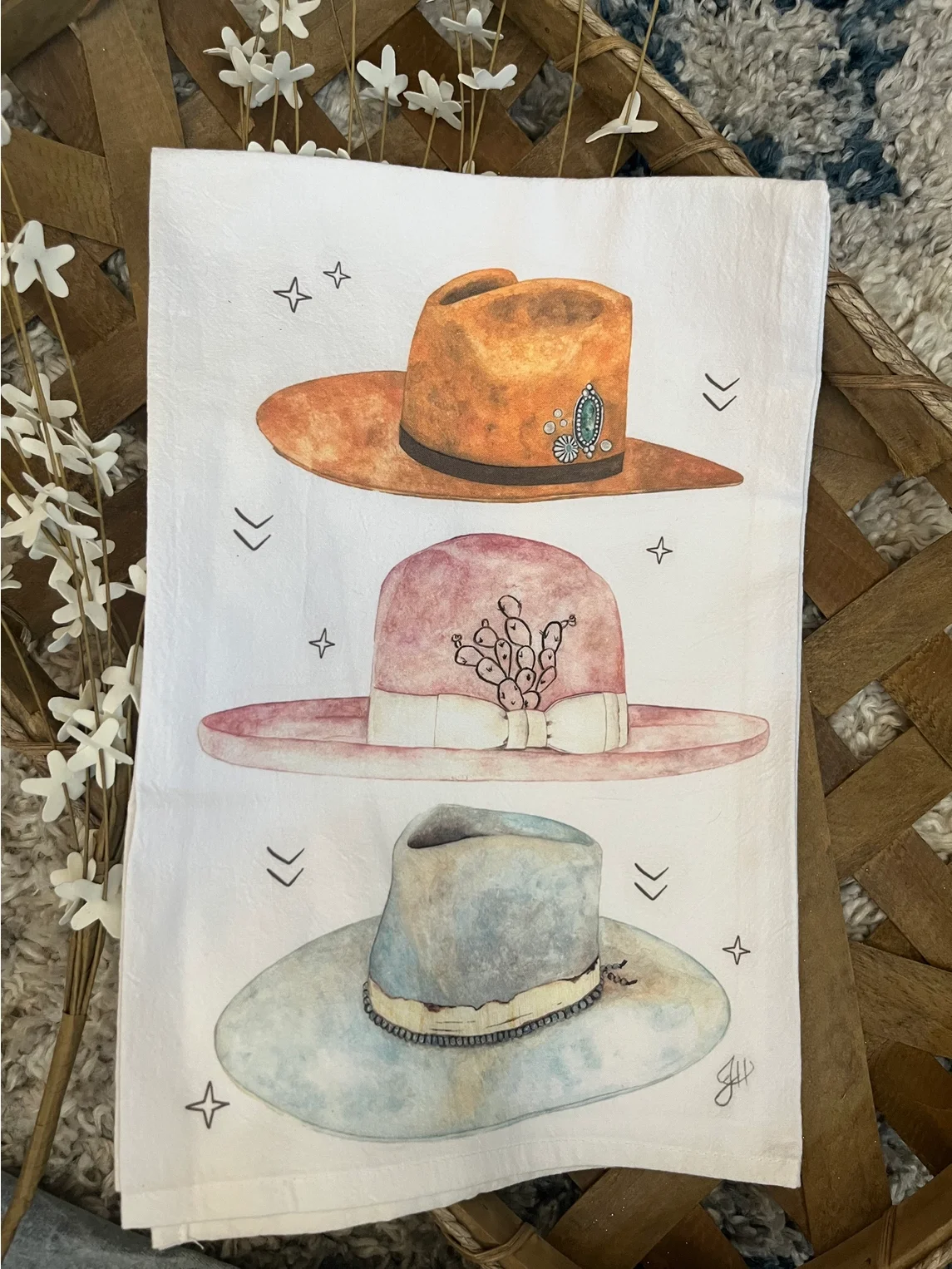 Hats Tea Towel