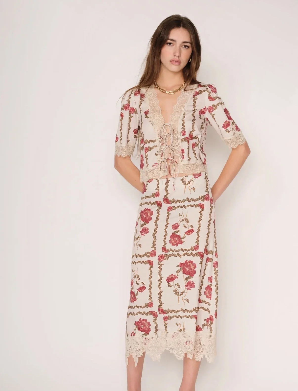 Cree Sateen Fall Skirt