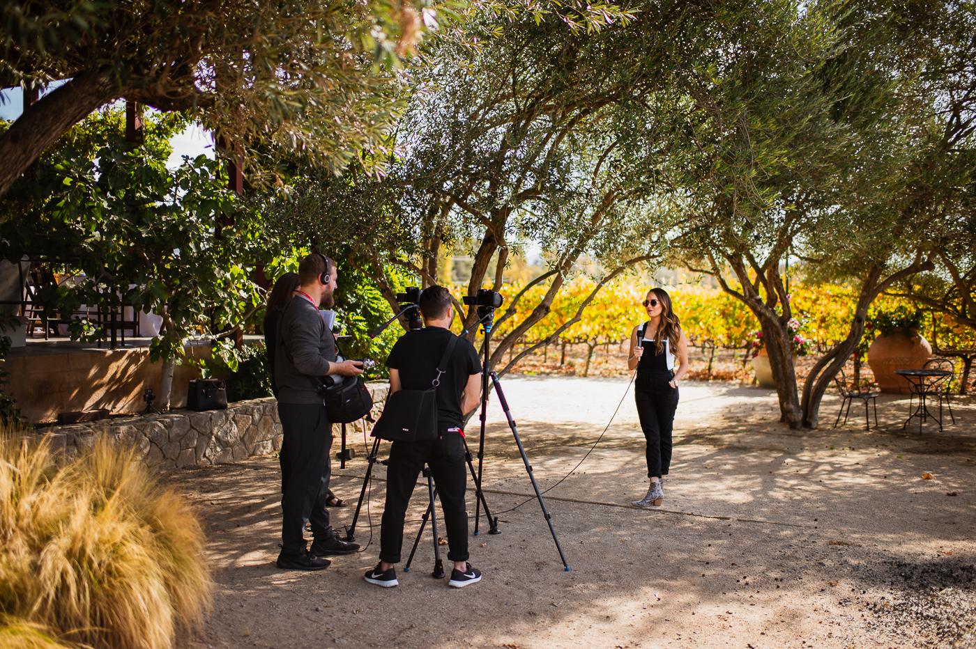 Team PHOCO creating video content with LITV correspondent Alex McCormick