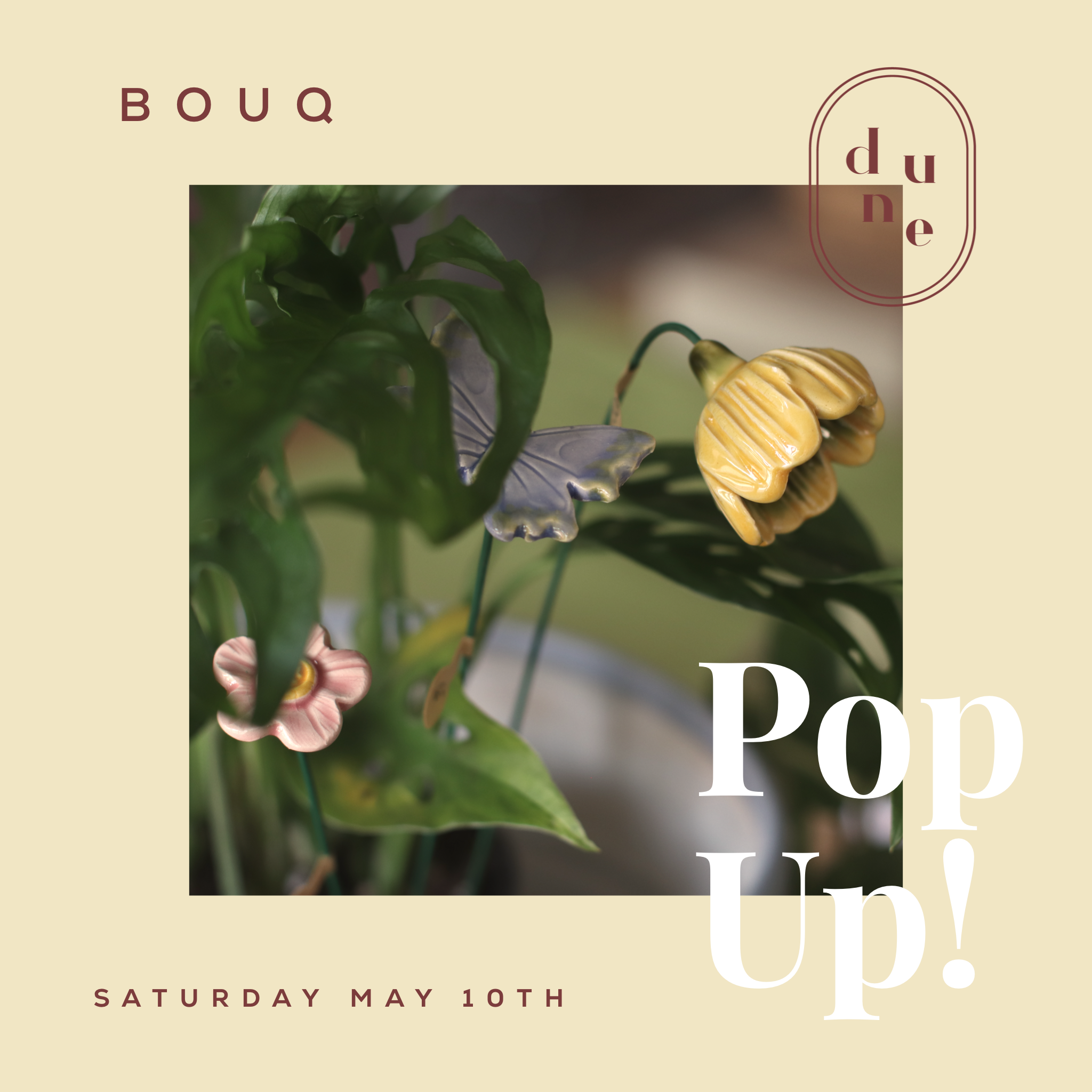 POP UP | Bouq Ceramic Flowers