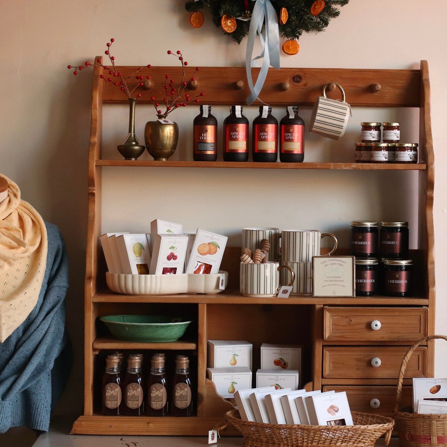 Holiday Pantry is stocked with mostly candy and nuts.. but let&rsquo;s be honest, they make for the best hostesses gifts and stocking stuffers! 

 #shopsmallholiday #shoplocalholiday #keepitinyourcommunity #smallbusinessmatters #cottagechristmas #gra