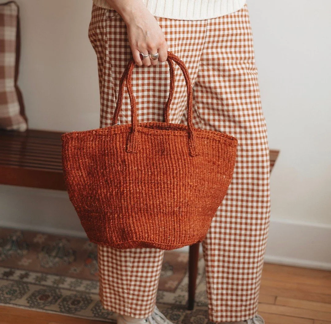 Hunting eggs or foraging through nature - you&rsquo;ll need a cute and sturdy buddy! Handwoven sisal basket crated by African artisans using ancient techniques, this is a basket for generations. 

  #dunegiftandhome #duneinterior #momandpopshop #midw