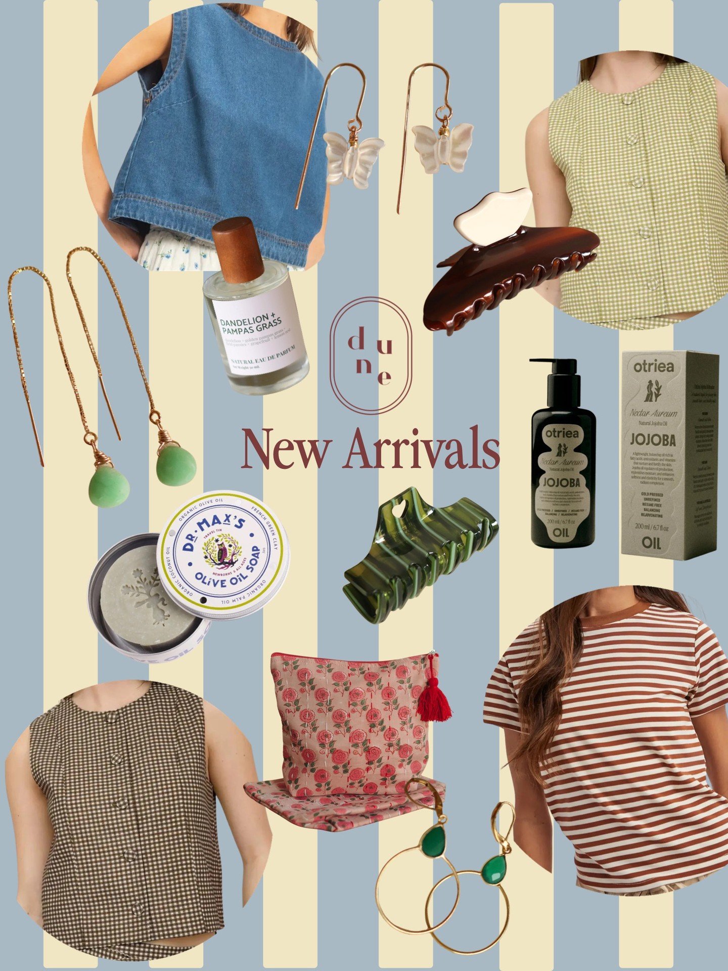 New Spring Things! 

 #dunegiftandhome #duneinterior #momandpopshop #midwestboutique #homedecorideas #hometrends #homegoods #giftshop #MadisonWI #StoughtonWI #bohohome #curatedvintage #giftsforlovedones #homedecor #cleanbeauty #curatedlife
