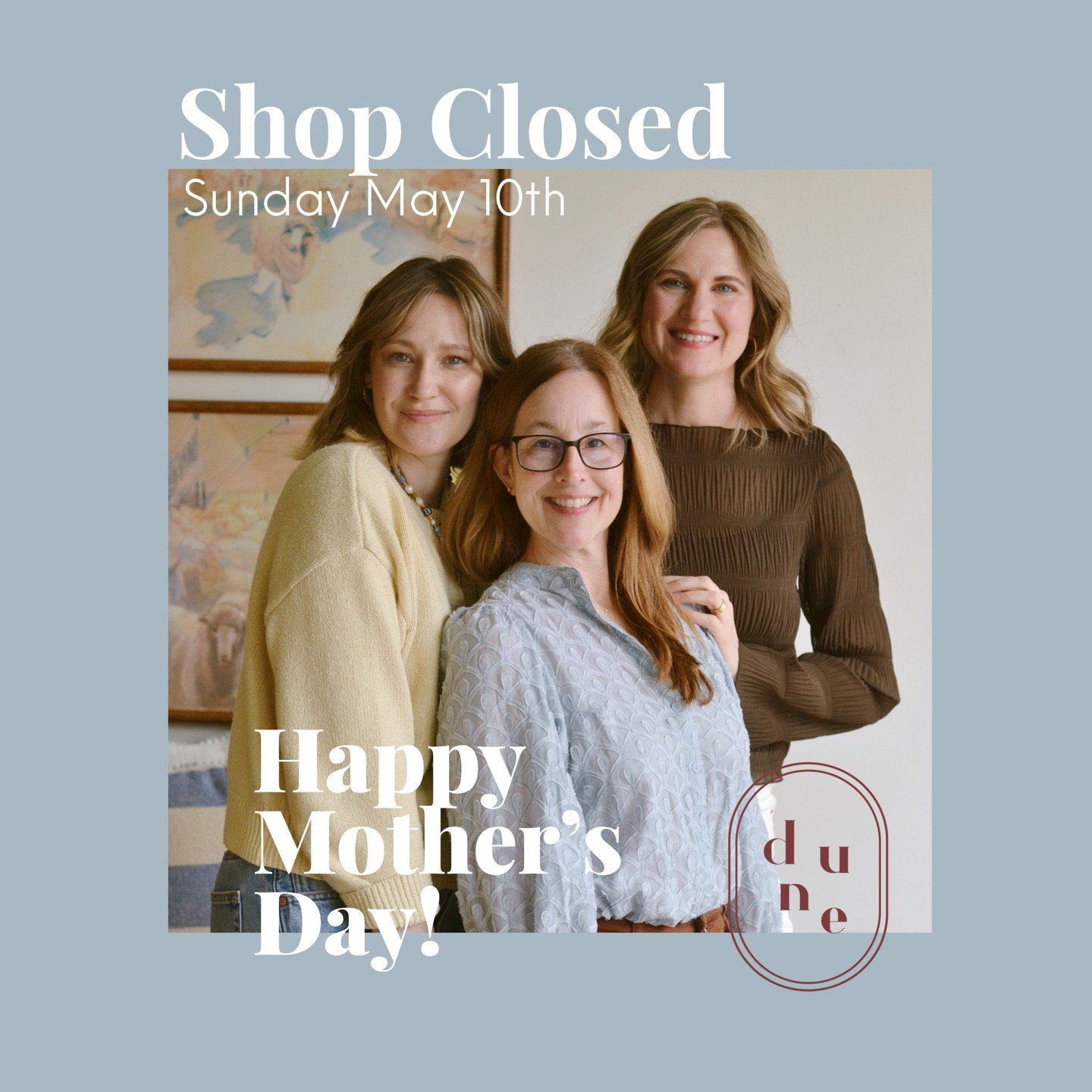 Wishing you the happiest Mother&rsquo;s Day! 
We&rsquo;ll celebrate closed Sunday to honor the moms who run Dune. ❤️🥰

 #dunegiftandhome #duneinterior #momandpopshop #midwestboutique #homedecorideas #hometrends #homegoods #giftshop #MadisonWI #Stoug