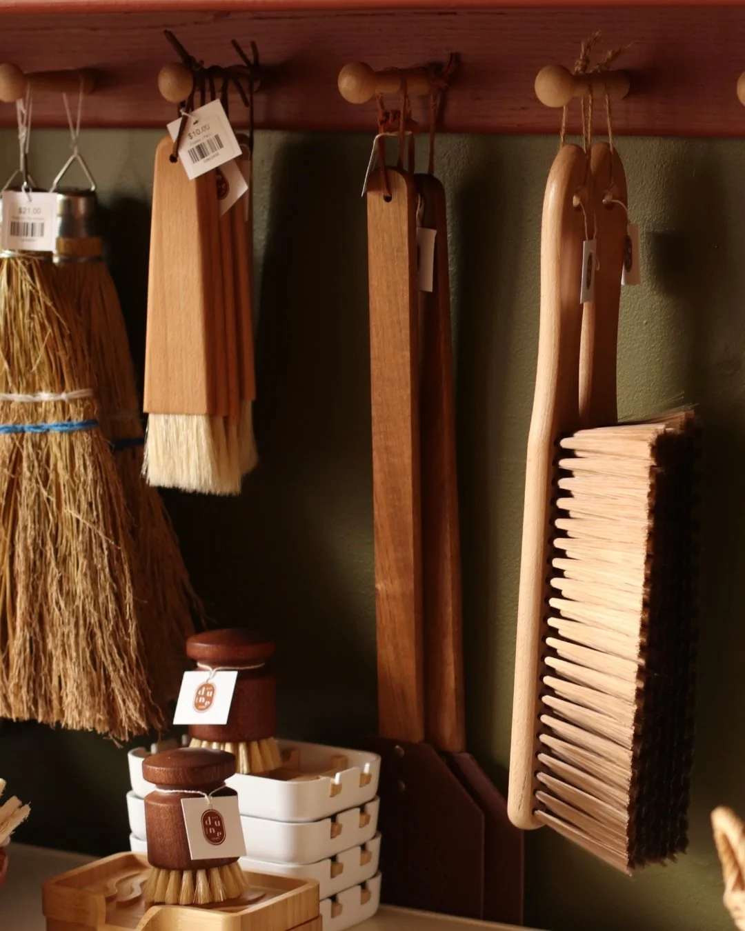 Lots of utilitarian goods that are equally beautiful in their esthetic. ❤️

 #dunegiftandhome #duneinterior #momandpopshop #midwestboutique #homedecorideas #hometrends #homegoods #giftshop #MadisonWI #StoughtonWI #bohohome #curatedvintage #giftsforlo