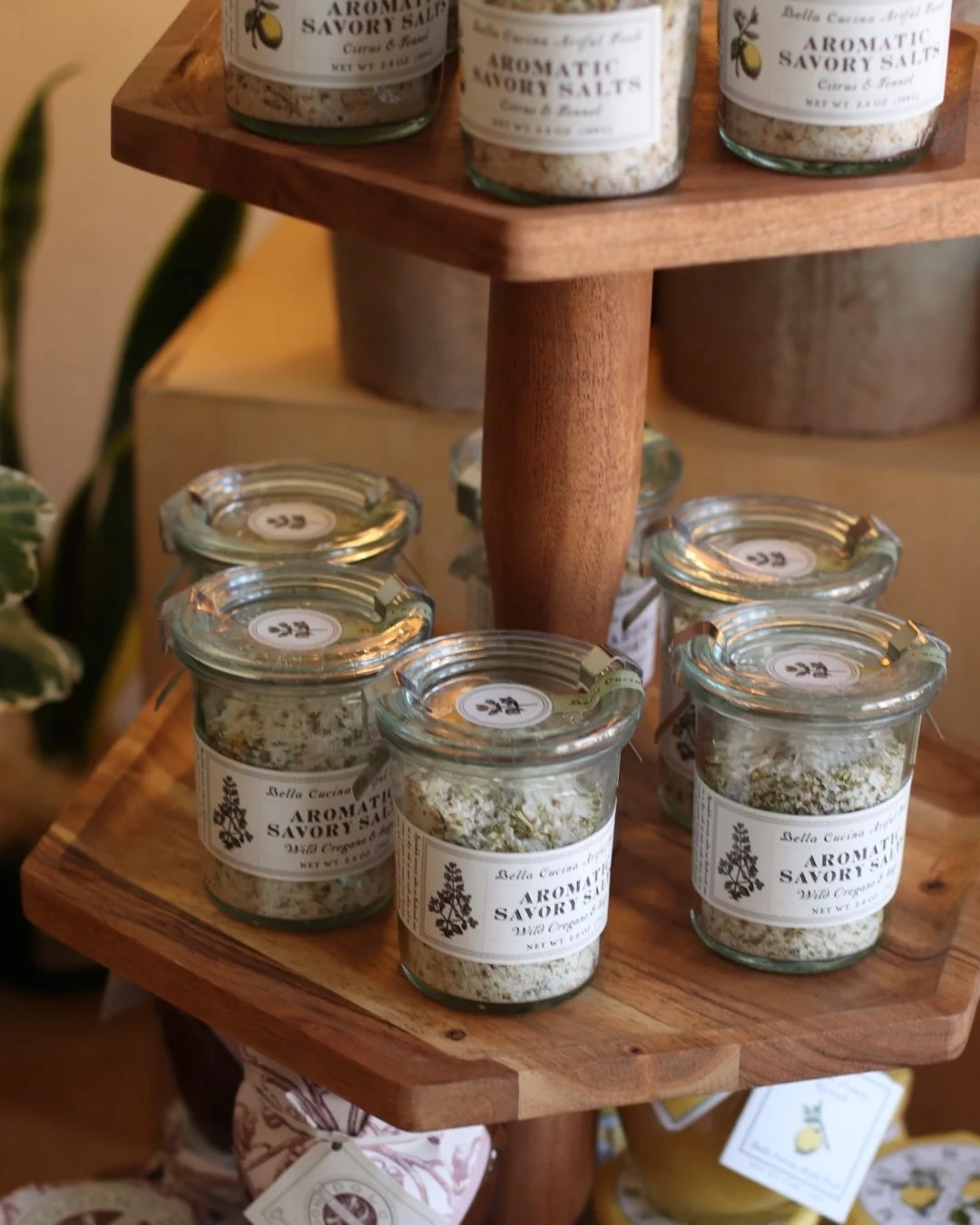 🧂 Gourmet salts are a wonderful little hostess gift or part of a new home bundle! 

 #dunegiftandhome #duneinterior #momandpopshop #midwestboutique #homedecorideas #hometrends #homegoods #giftshop #MadisonWI #StoughtonWI #bohohome #curatedvintage #g