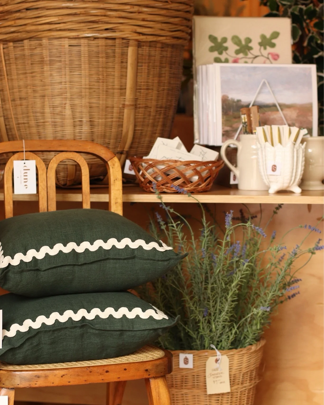 Shop Views. Cozy pillows, prints and lavender that never dies. 😆 

#dunegiftandhome #duneinterior #momandpopshop #midwestboutique #homedecorideas #hometrends #homegoods #giftshop #MadisonWI #StoughtonWI #bohohome #curatedvintage #giftsforlovedones #