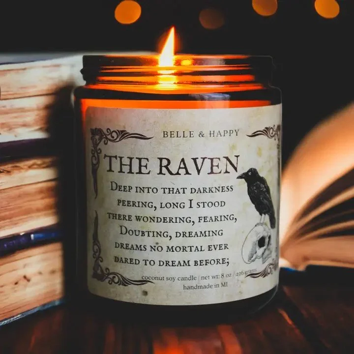 EVERYTHING we LOVE in a candle! 
NEW Maker : Belle &amp; Happy 

This candle sets the vibe for fall with its cozy scent and moody label! Scent: Smoke &middot; Incense &middot; Oud &middot; Frankincense &middot; Myrrh &middot; Amber &middot; Musk &mid