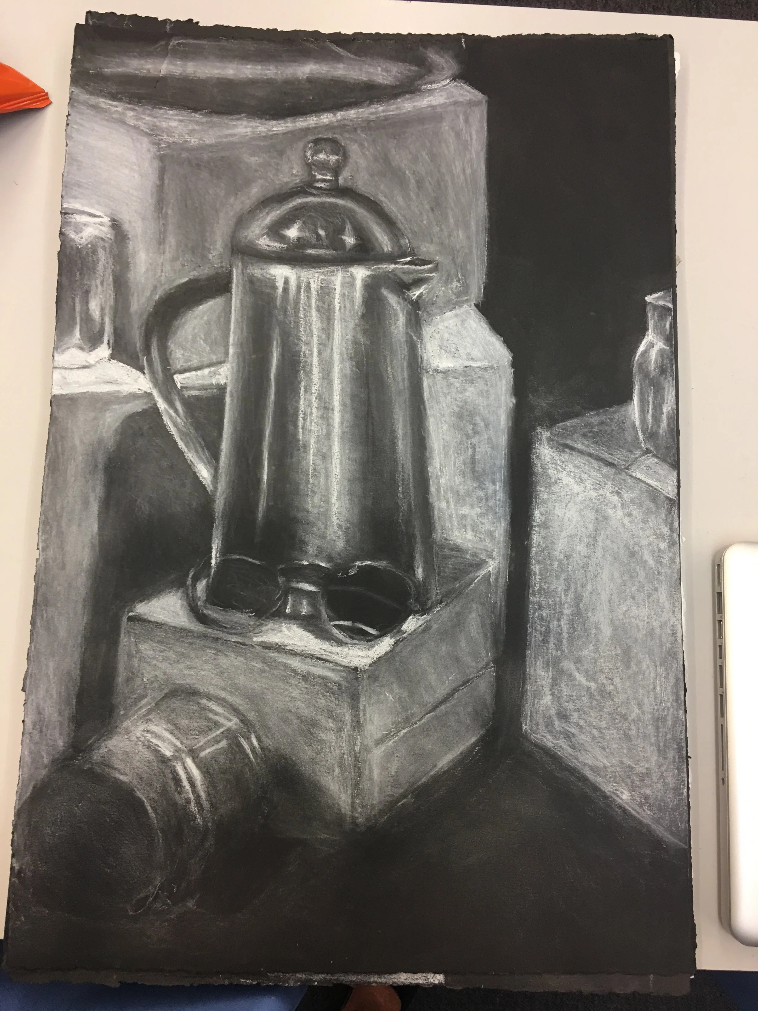 Still Life with White Conte