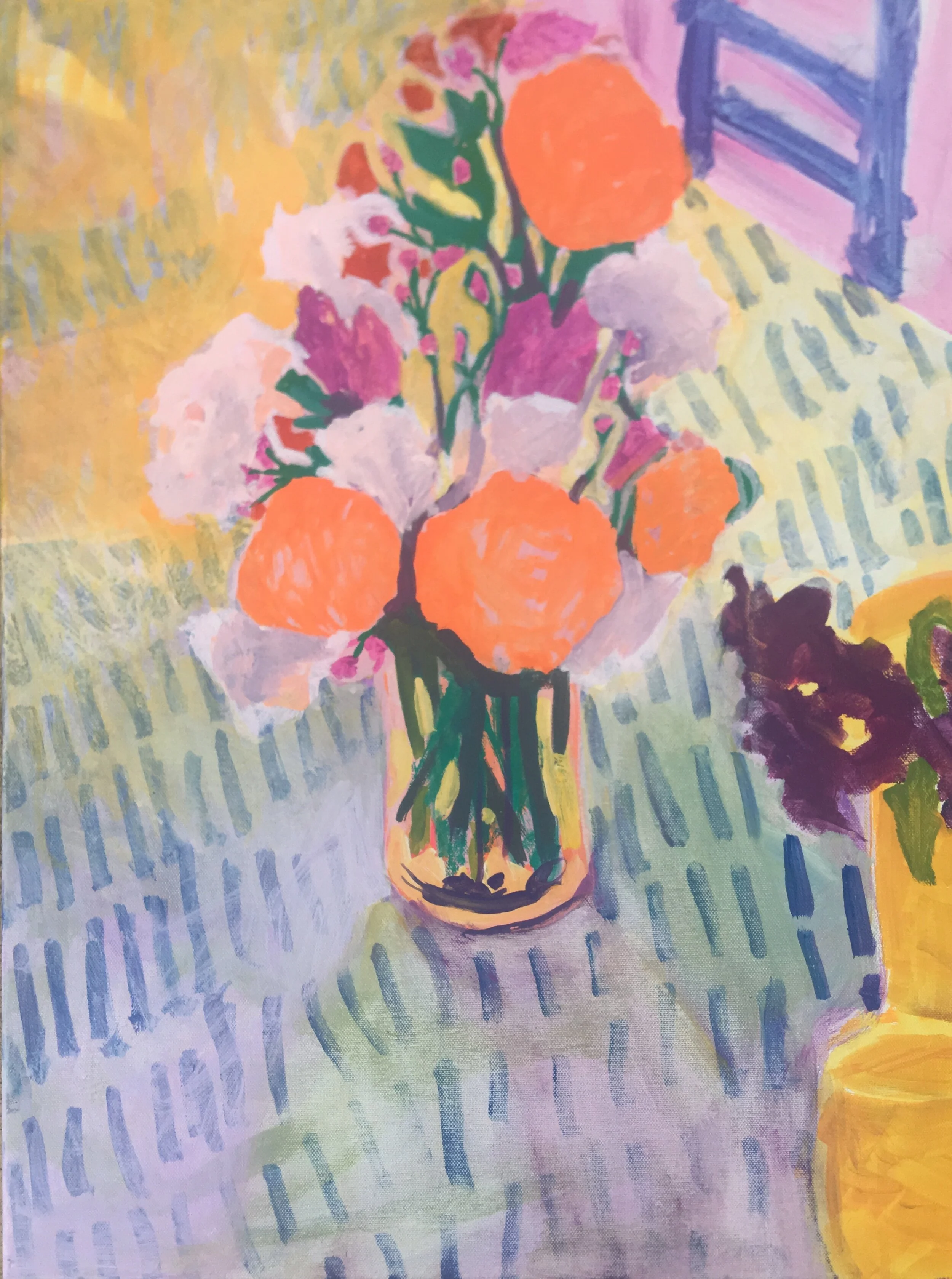 Roses with Hydrangeas