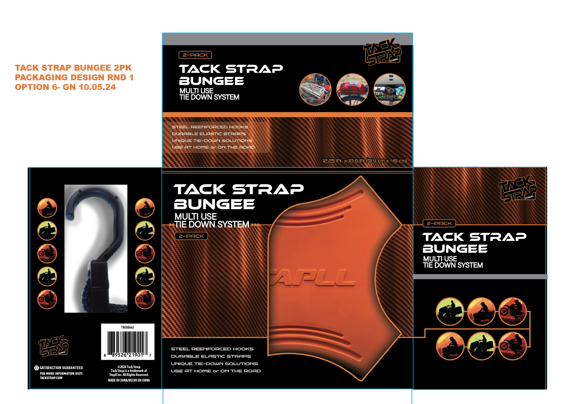 Tack Strap Packaging Redesign (Alternate) 2024