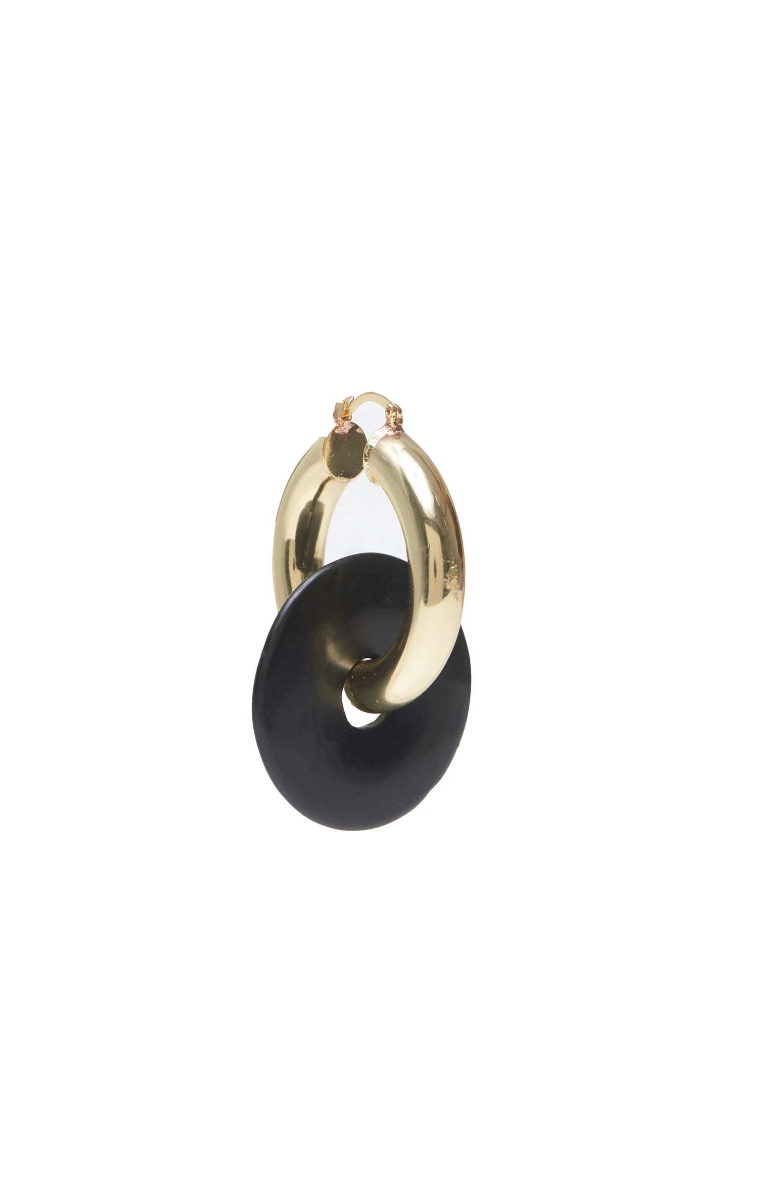 SVNR_Lifesaver Large Hoop in Gold Jet $135.jpg