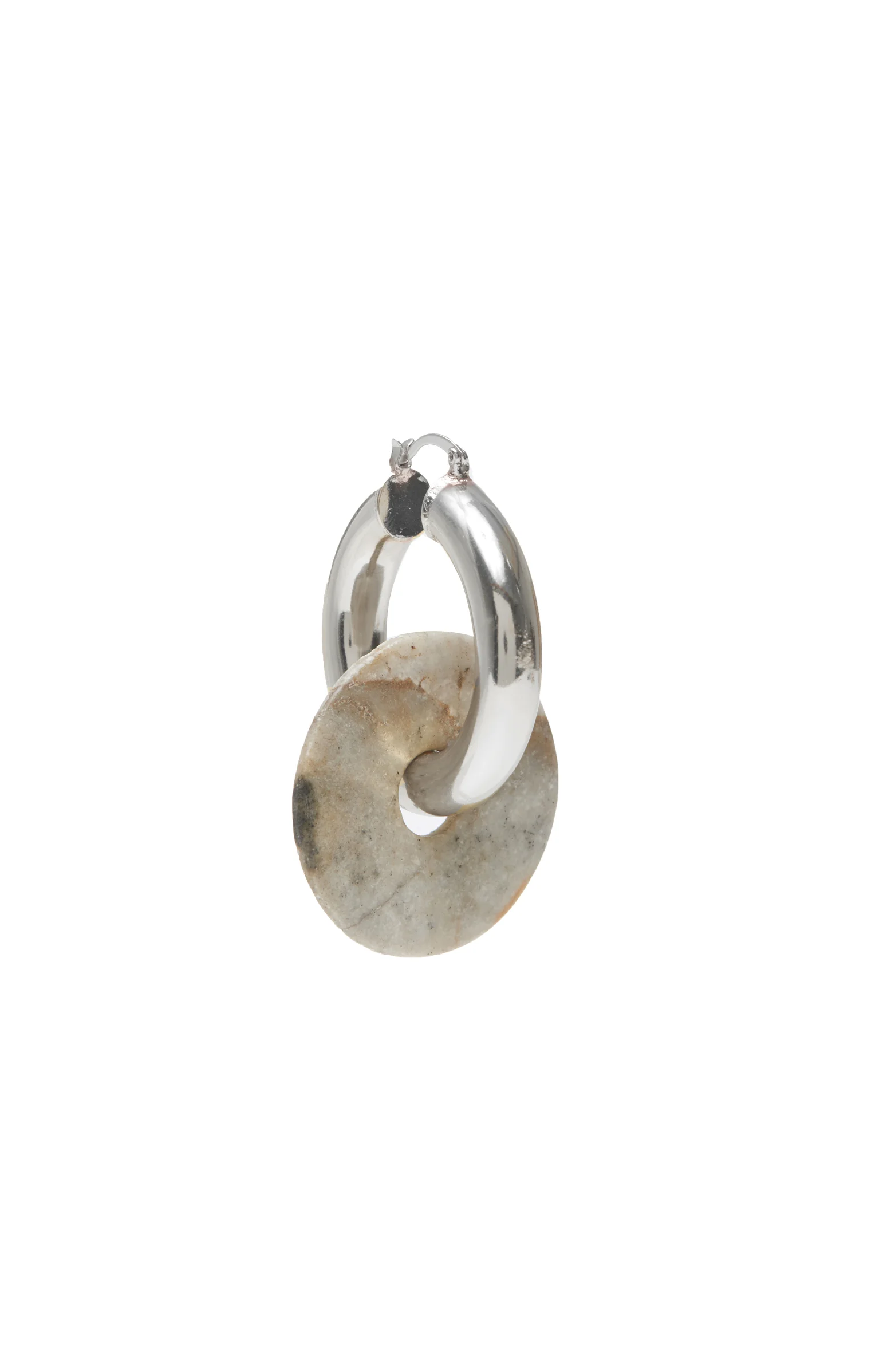 Pi Max Hoop in Mushroom Agate 