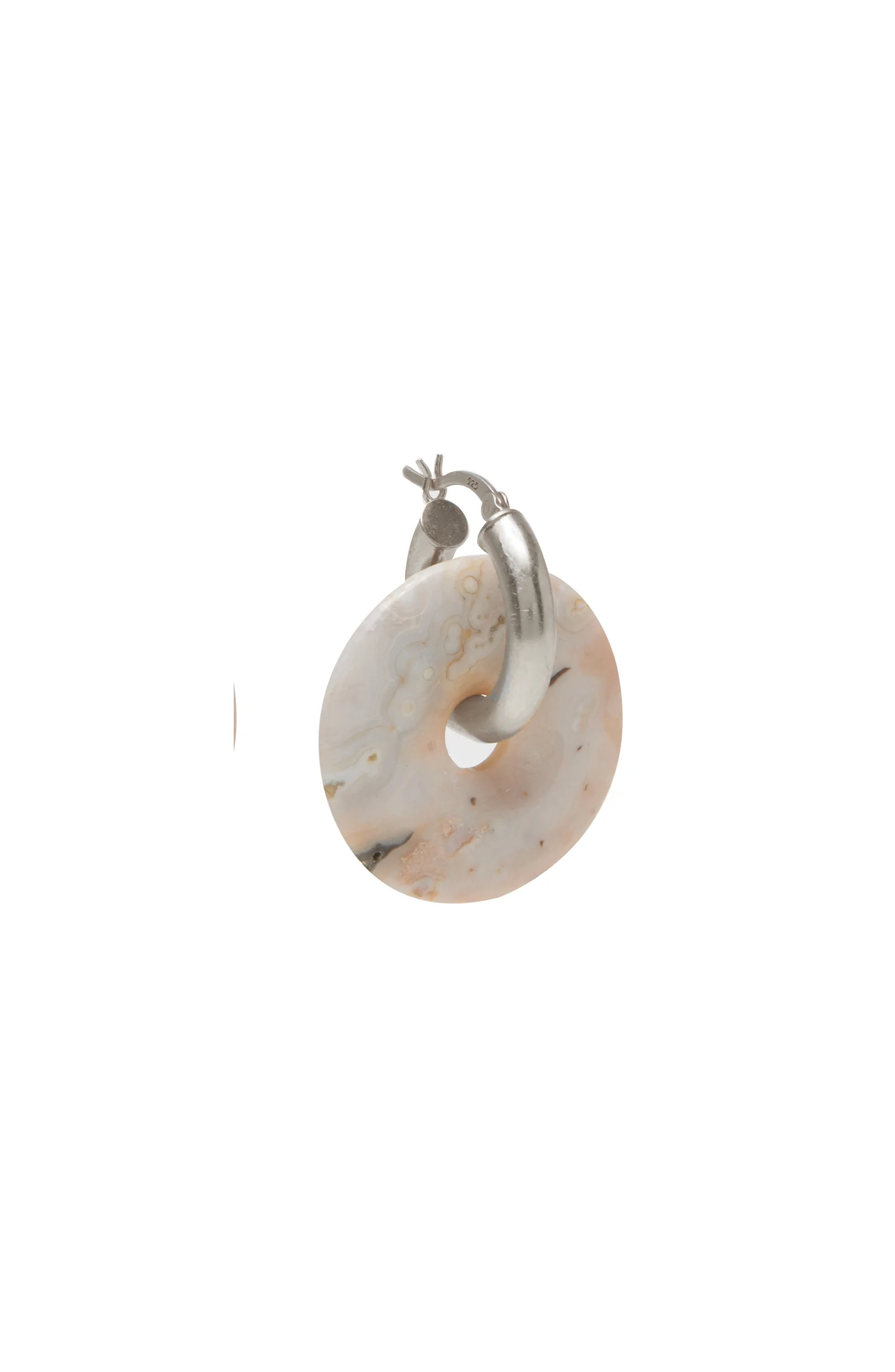 Pi Mid Hoop in Rhodonite 
