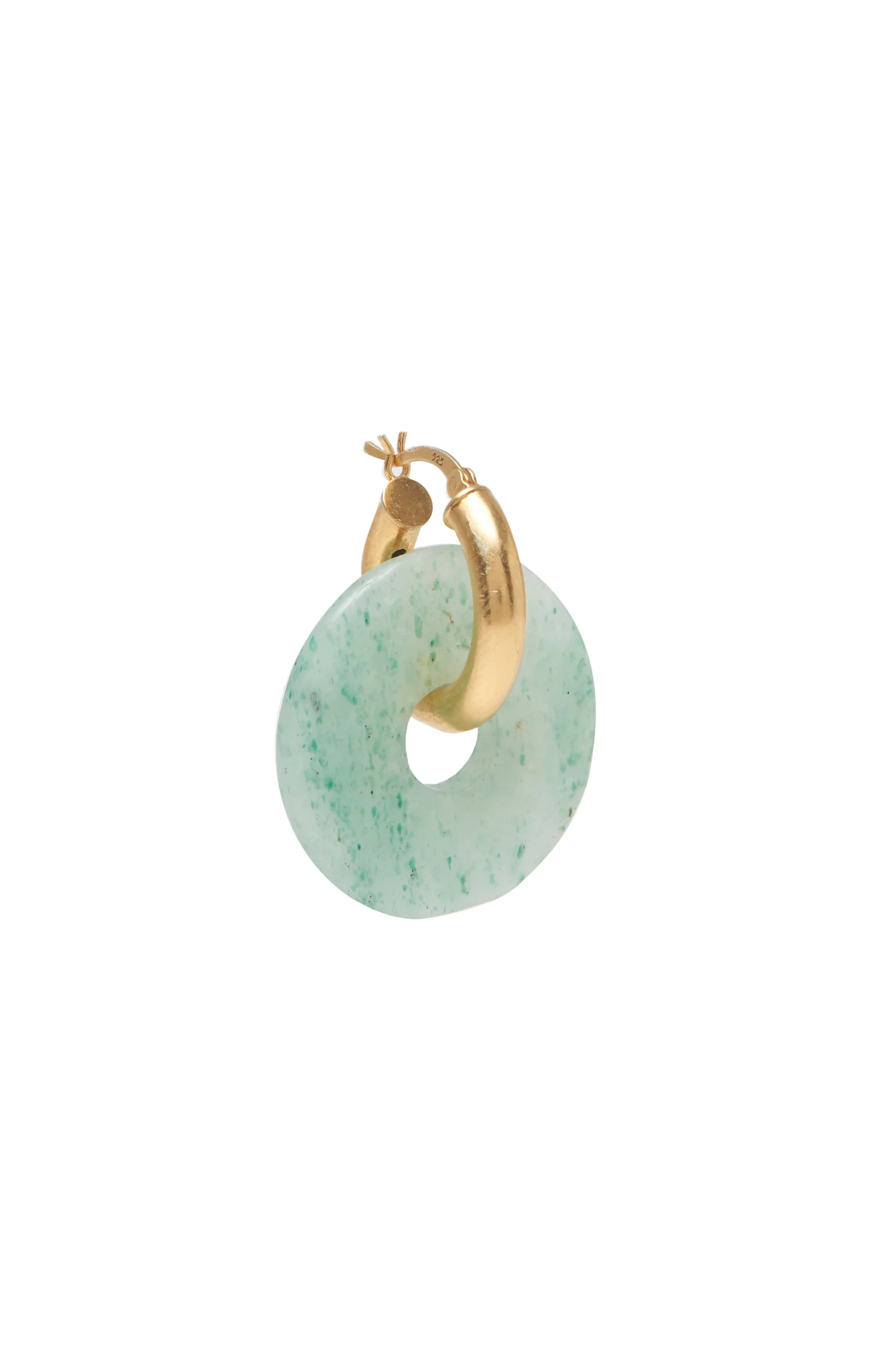 Pi Mid Hoop in Amazonite 