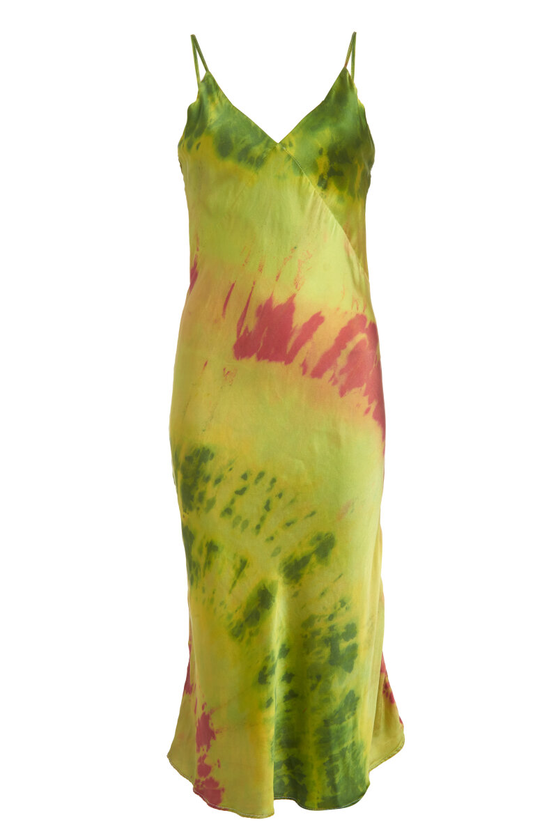 abacaxi x SVNR VEE MIDI SLIP DRESS