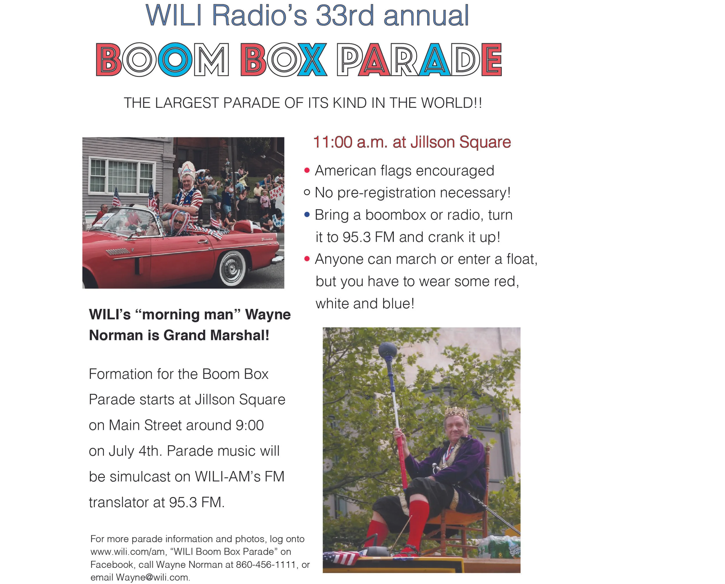 Flier created for local radio station.