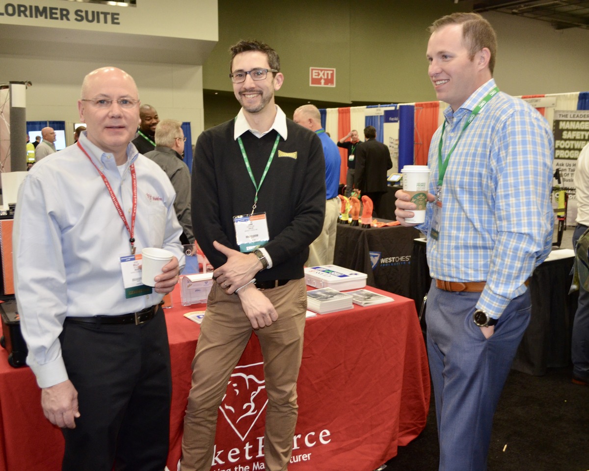 Kelly Kilduff, Dan Giacalone (OccuNomix), and Jason Pierce (Andersen Co.)