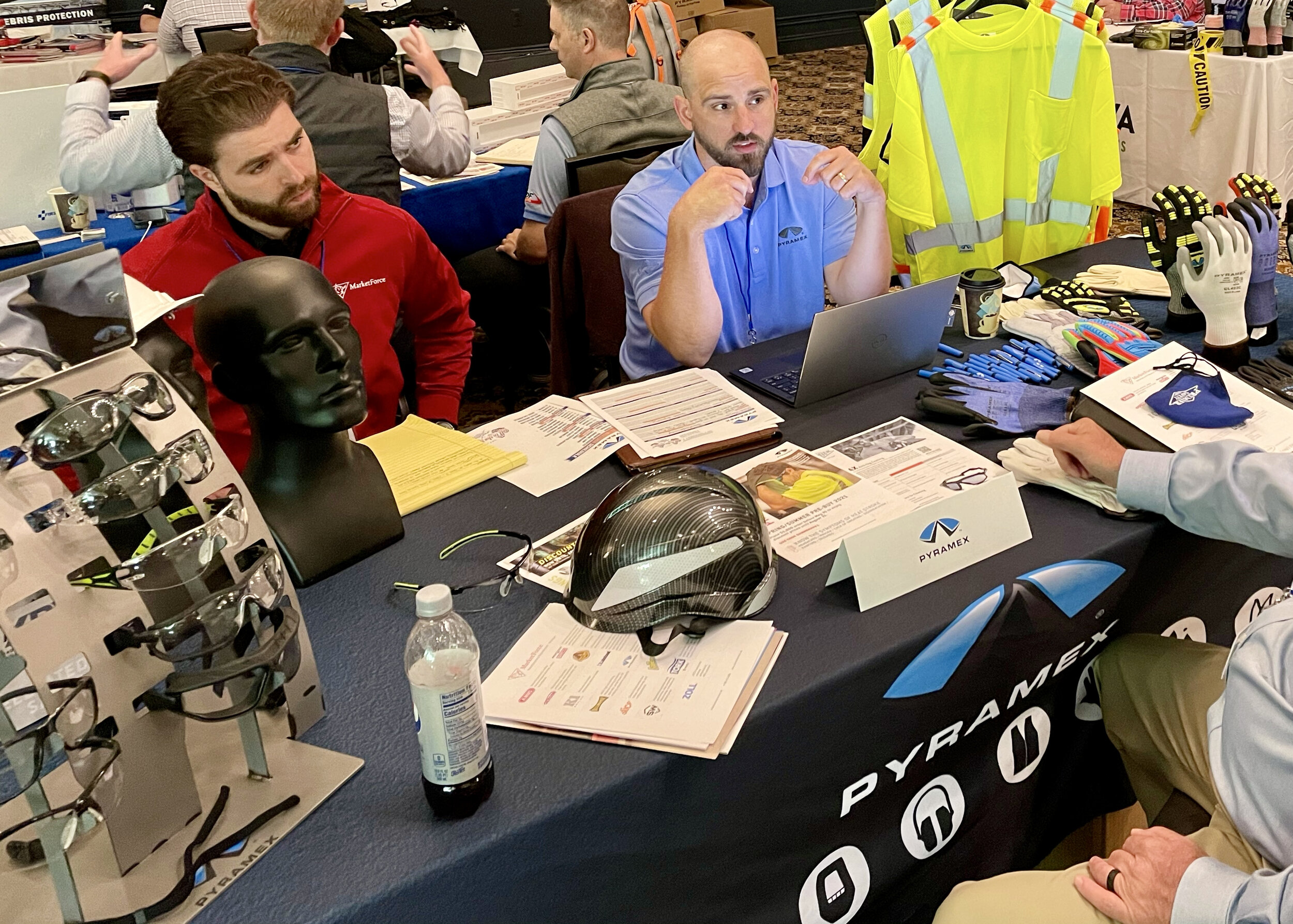 Kyle Callea and John Nollner/Pyramex at distributor training (2021)