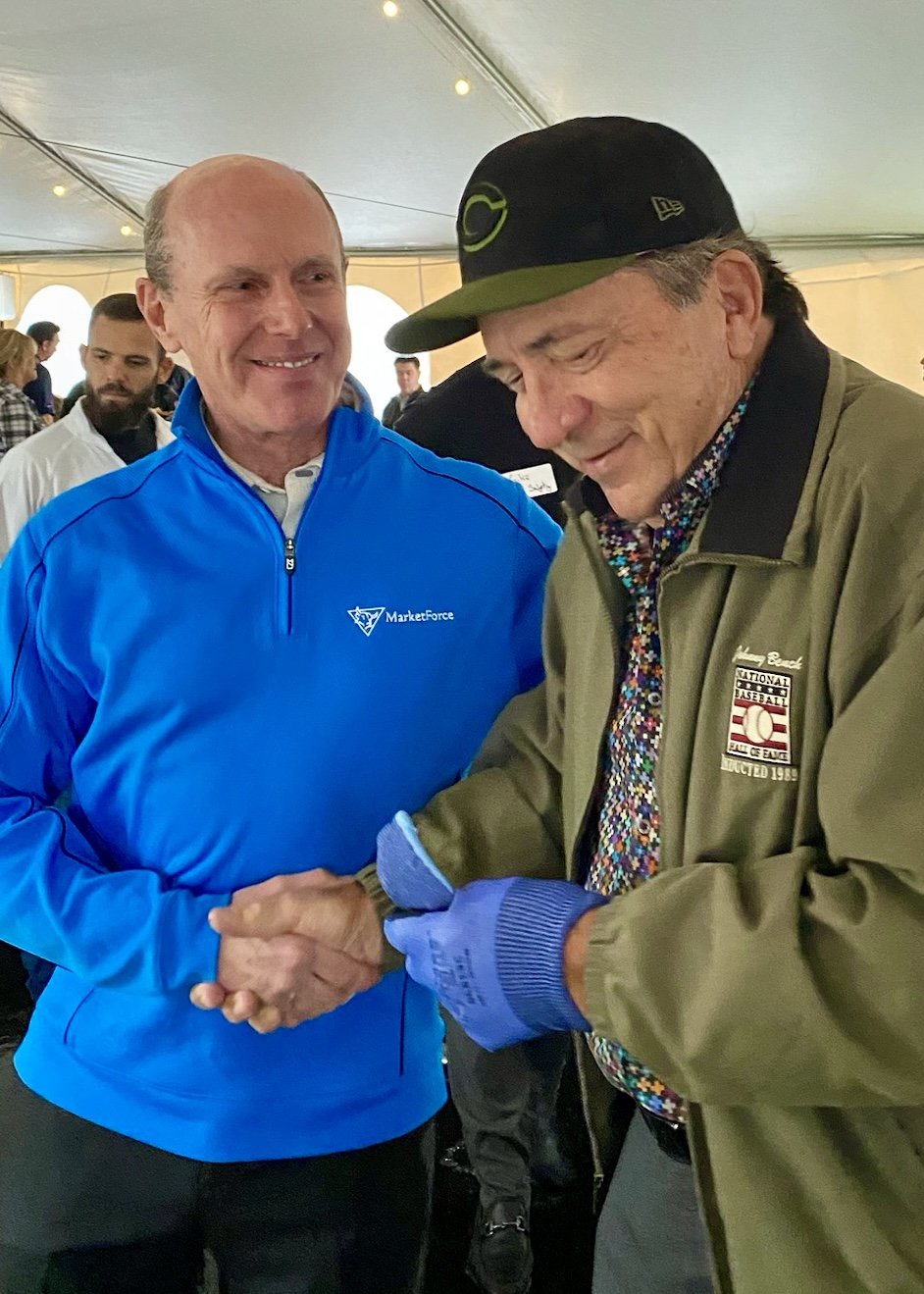 Johnny Bench (Cincinnati Reds 1967-83) needed 2X cut gloves at Ritz Safety Grand Opening and Pyramex Safety delivered!