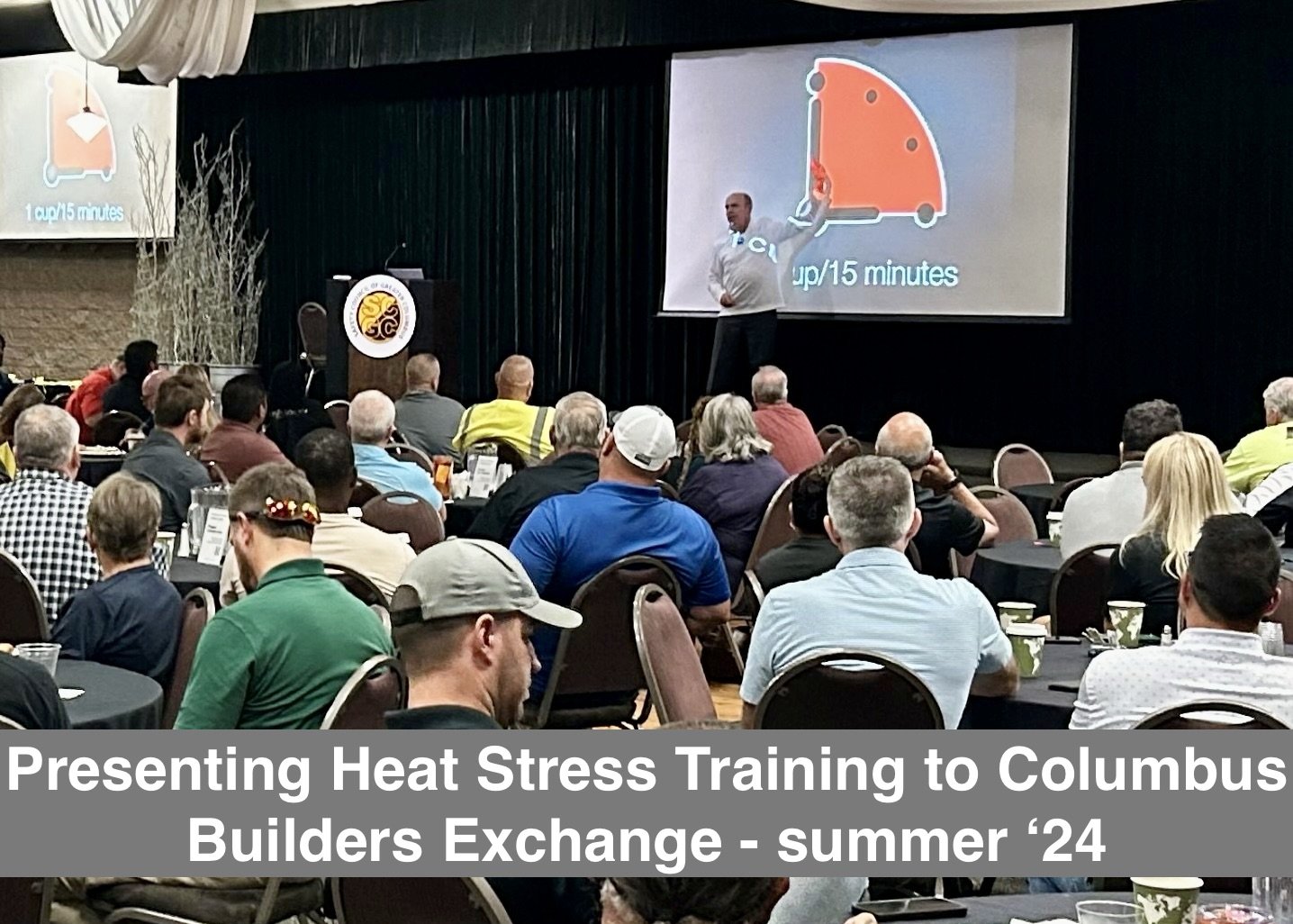 Presenting Heat Stress Training to Columbus, Ohio Builders Exchange - Summer '24