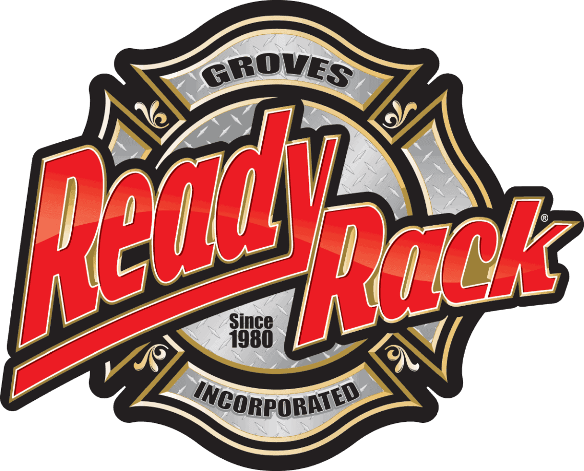  Groves Ready Rack fire turnout gear &amp; tool rack systems for storage, cleaning, drying. Decon detergents.  
