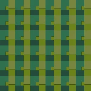 An unfortunate mix of yellow greens and blue greens