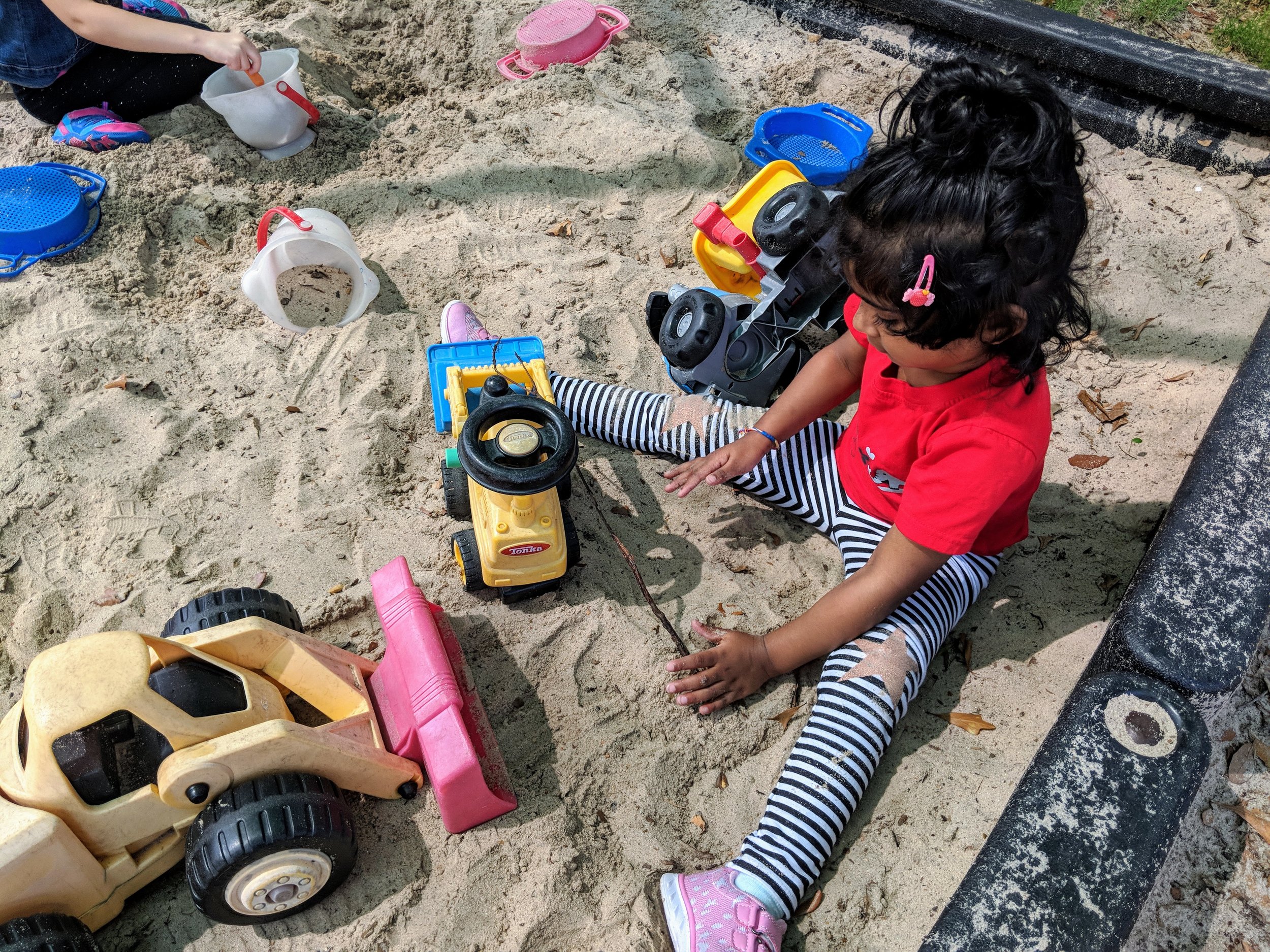 Sandbox on Preschool playground