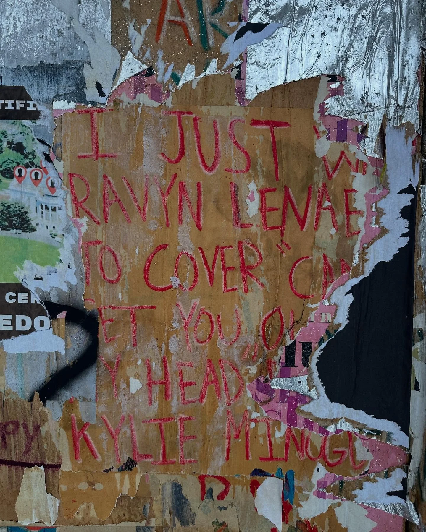 I love this thought.

#poppybaker #manuscript #flyposting
#ravynlenae #kylieminogue