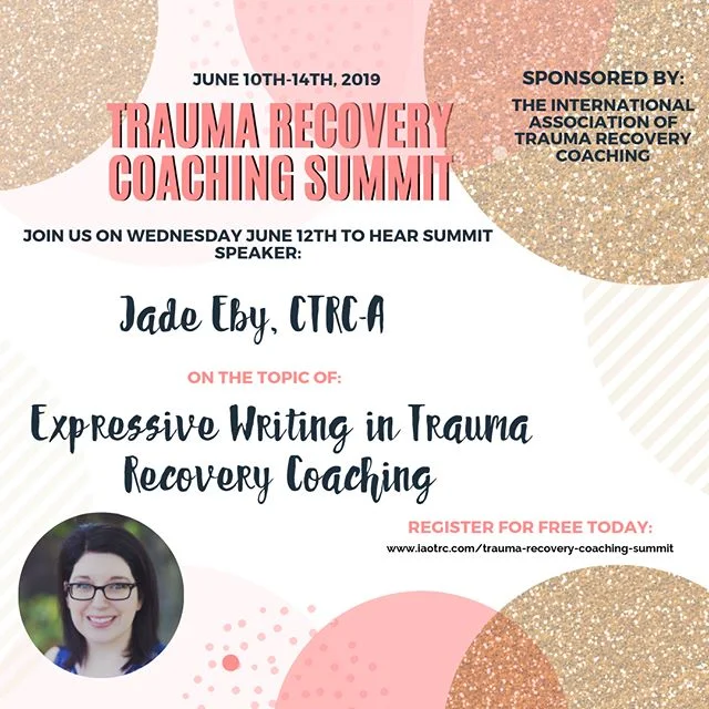 Join me for my @iaotrc summit interview on Expressive Writing in Trauma Recovery Coaching! Sign up for free - link in bio! #traumarecovery #traumarecoverycoaching