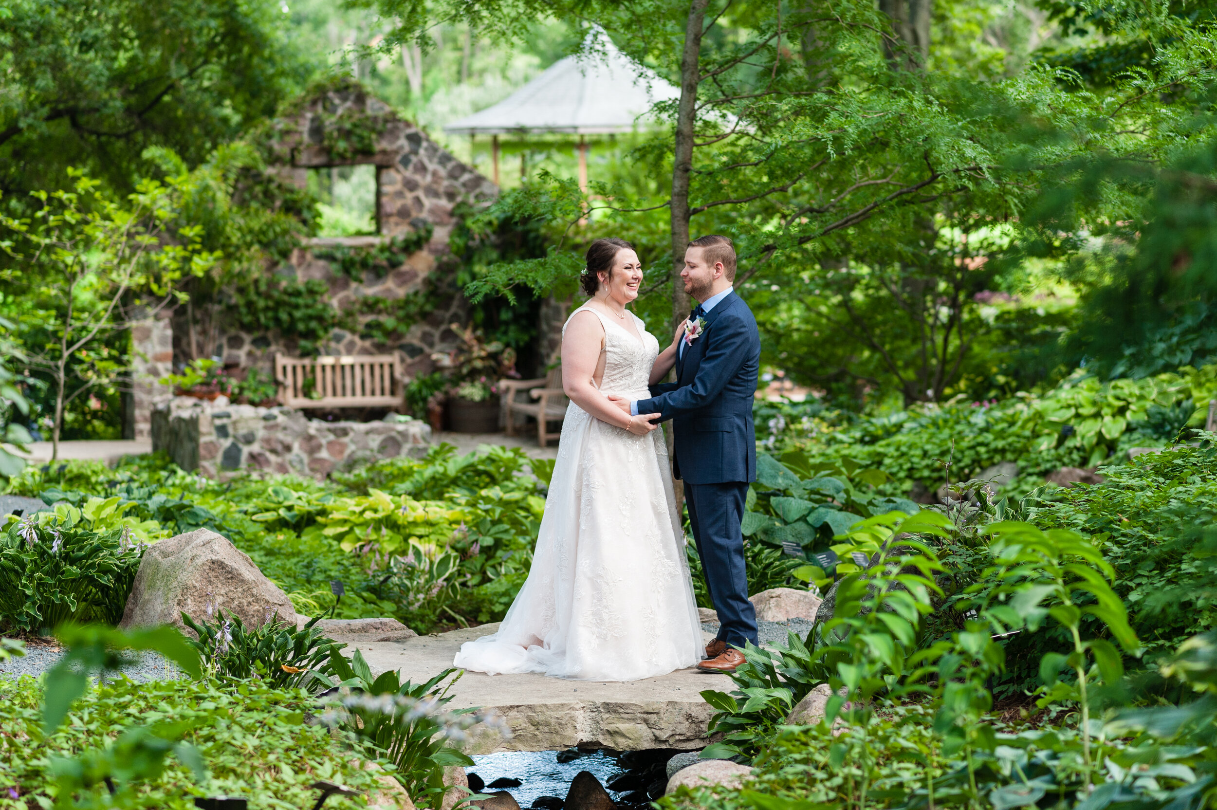 Green Bay Botanical Gardens wedding photographer