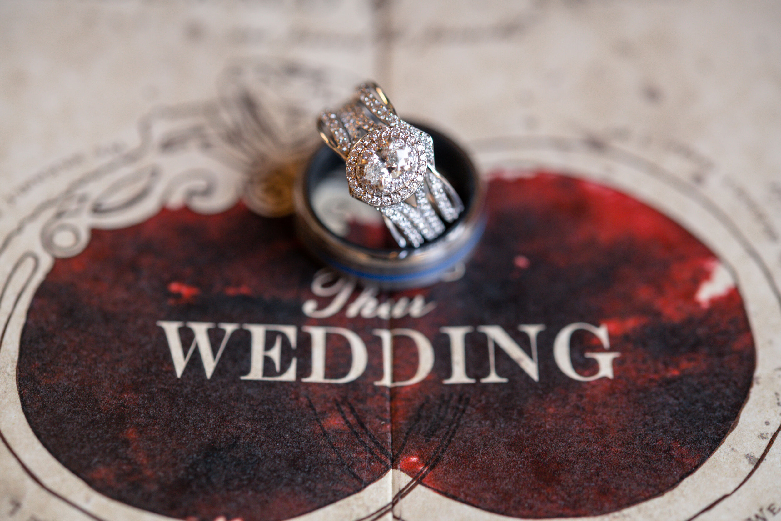 rings, harry potter wedding, moody details