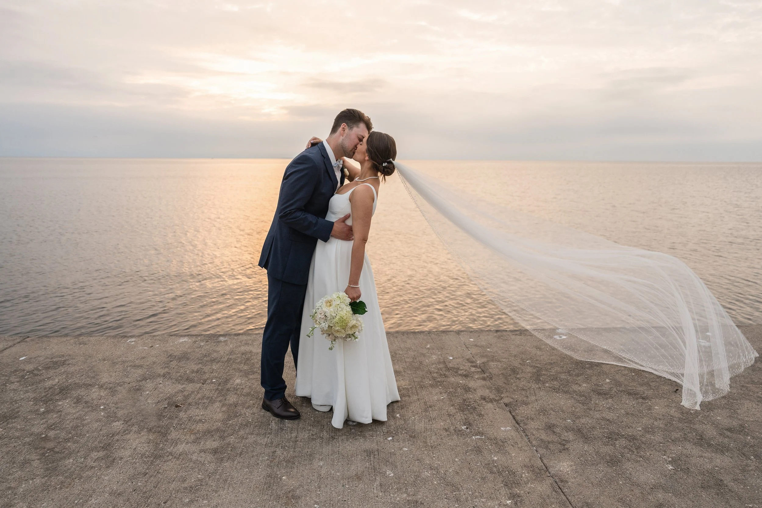 Erika + Jake's Horseshoe Bay Beach Club Wedding in Door County