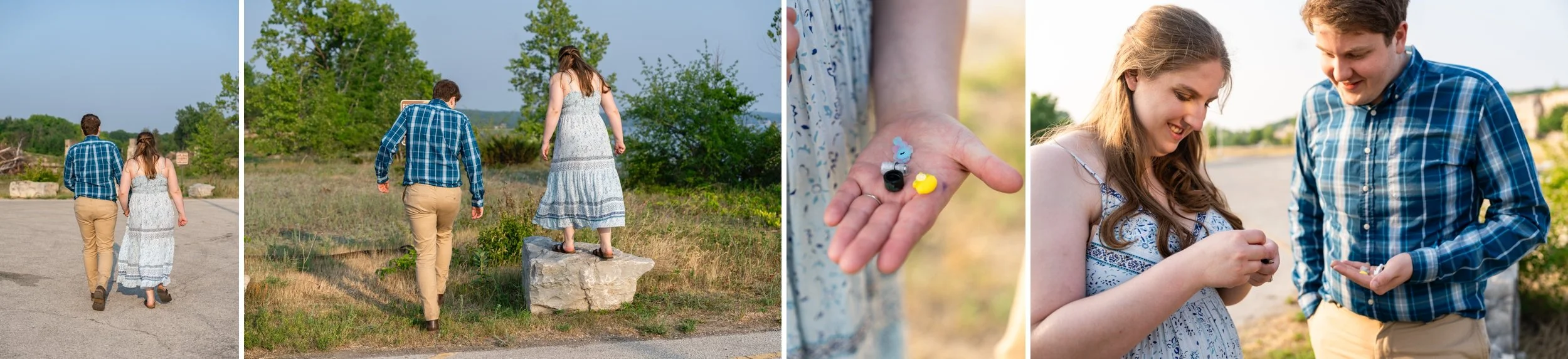 Cave Point Engagement photos, Door County engagement photos, Geocaching Engagement Photos