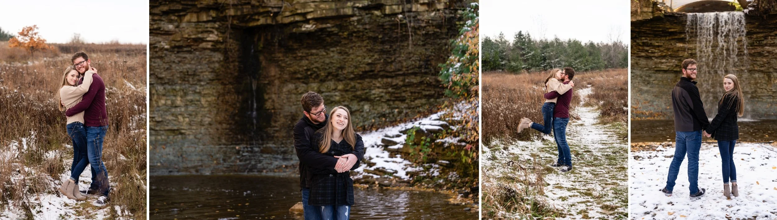 Halloween Engagement Photos and Fonferek Glen and Wequiock Falls