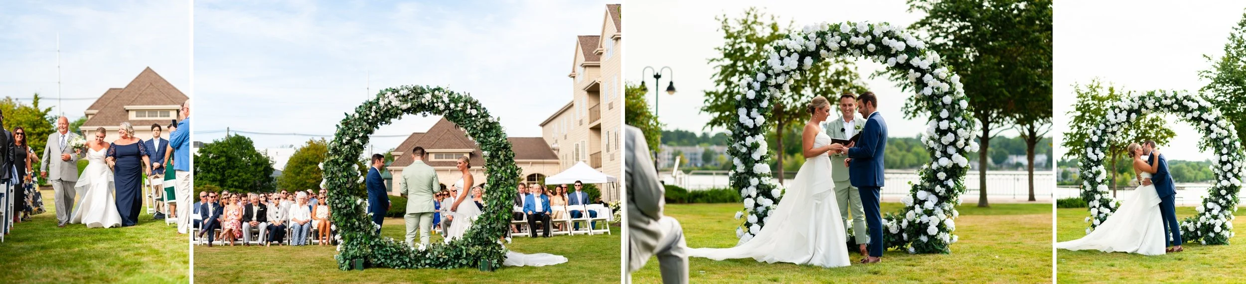 Stone Harbor Resort wedding ceremony Sturgeon Bay