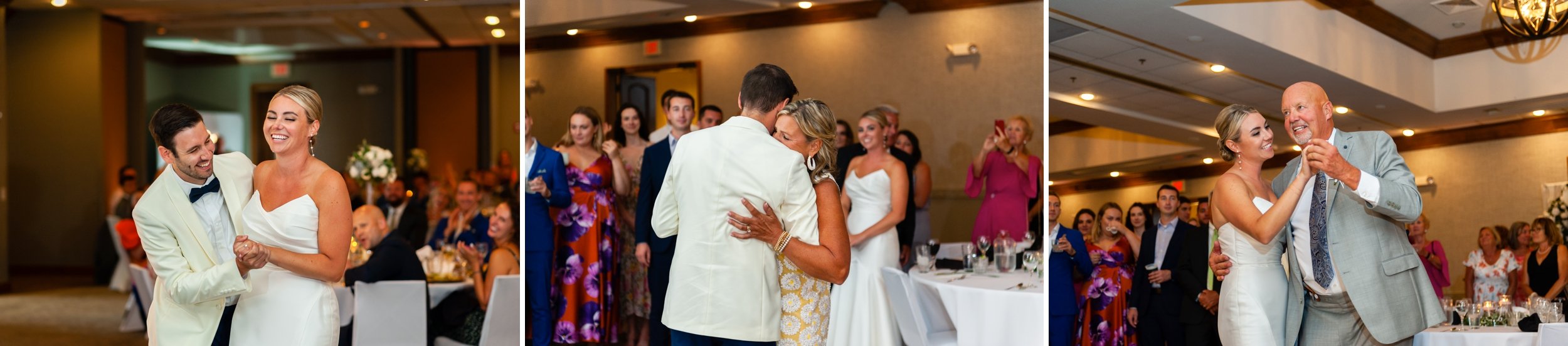 Stone Harbor first dances, summer door county wedding