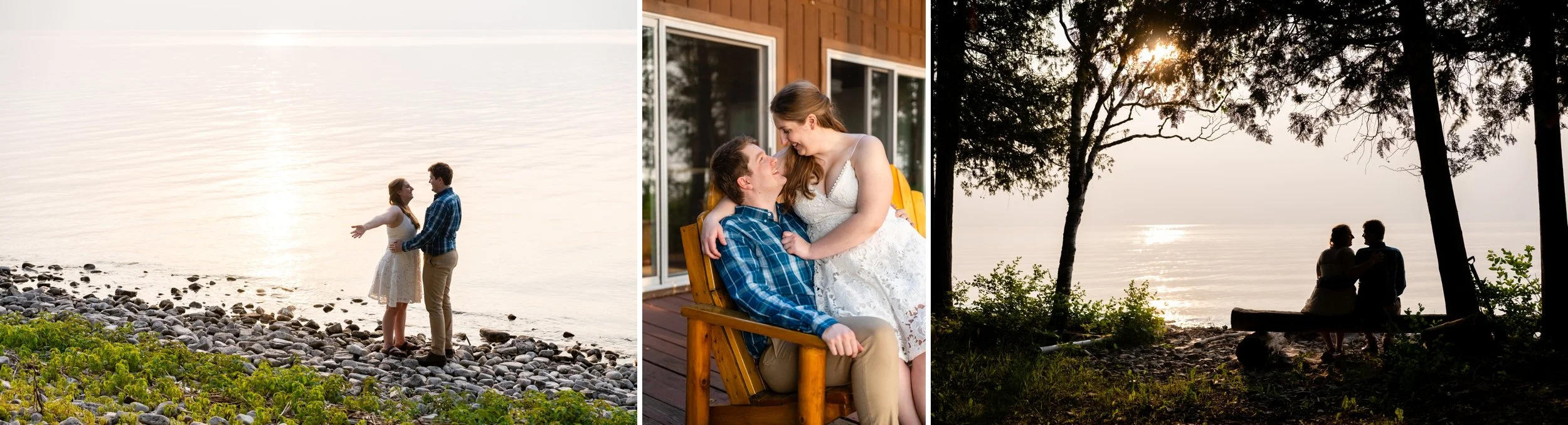 Up North Engagement Photos, Cabin photos, engagement photographer