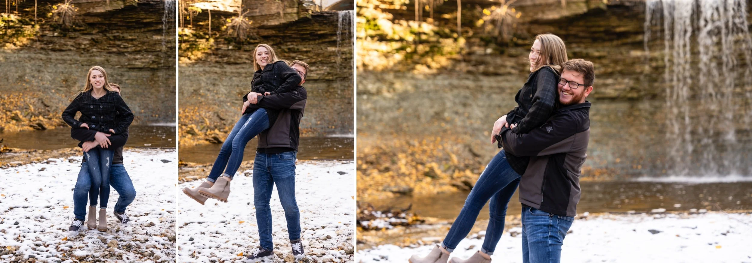 Halloween Engagement Photos and Fonferek Glen and Wequiock Falls