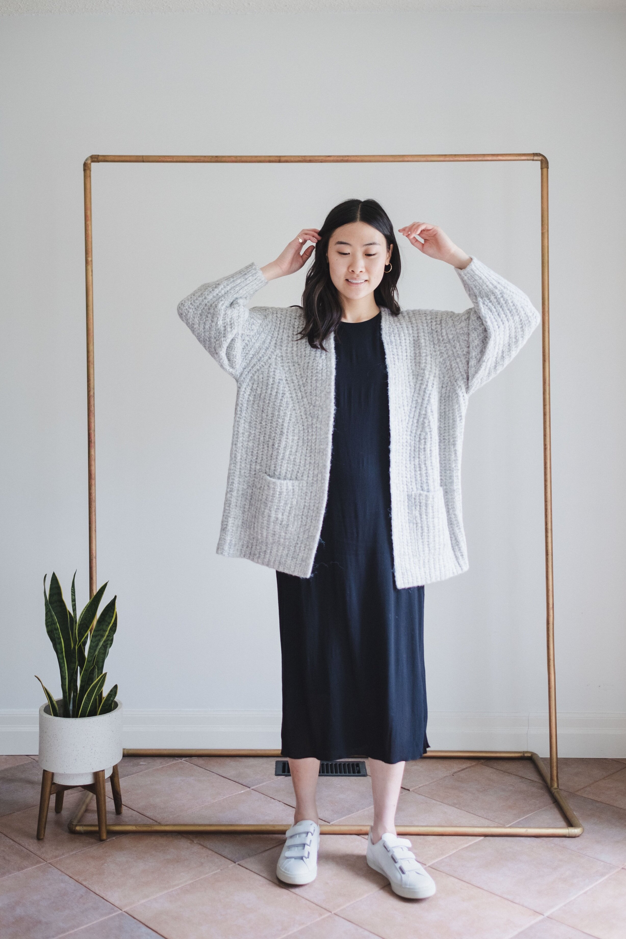 Evam Eva Cotton Cashmere Camisole in Gray  Cashmere, Cashmere knits,  Layering tanks